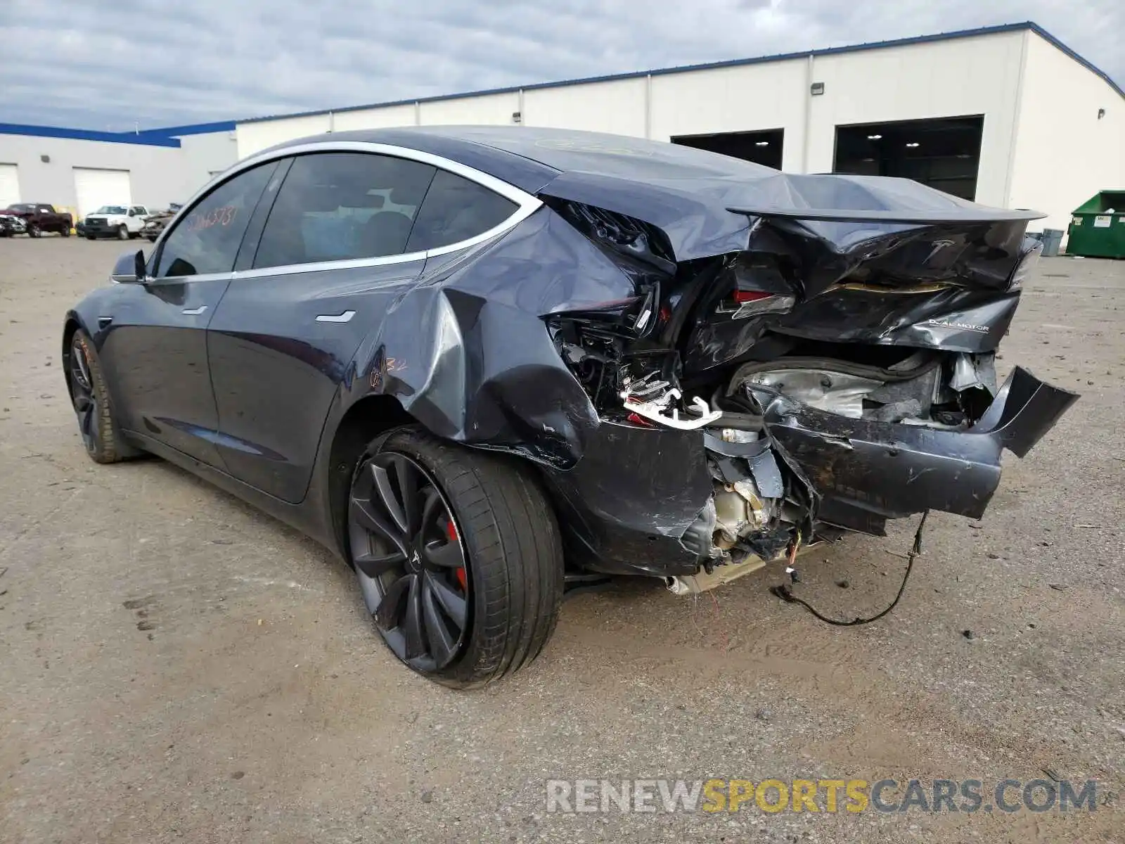 3 Photograph of a damaged car 5YJ3E1EC0LF774973 TESLA MODEL 3 2020