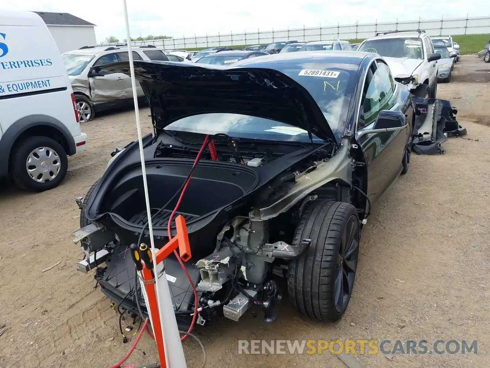 2 Photograph of a damaged car 5YJ3E1EC0LF788081 TESLA MODEL 3 2020