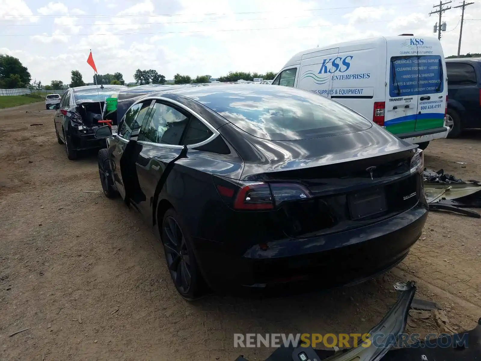 3 Photograph of a damaged car 5YJ3E1EC0LF788081 TESLA MODEL 3 2020