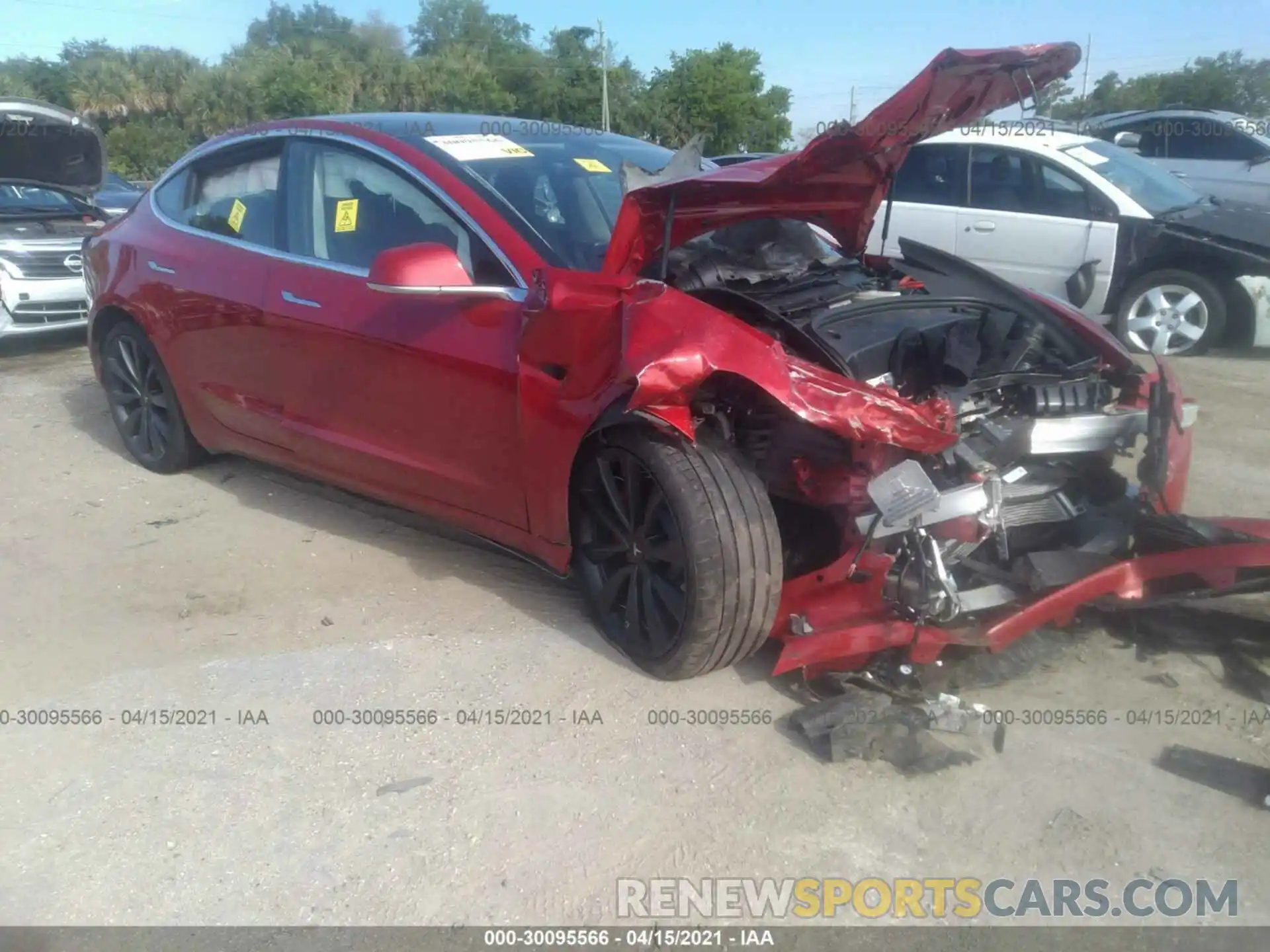 1 Photograph of a damaged car 5YJ3E1EC0LF791739 TESLA MODEL 3 2020