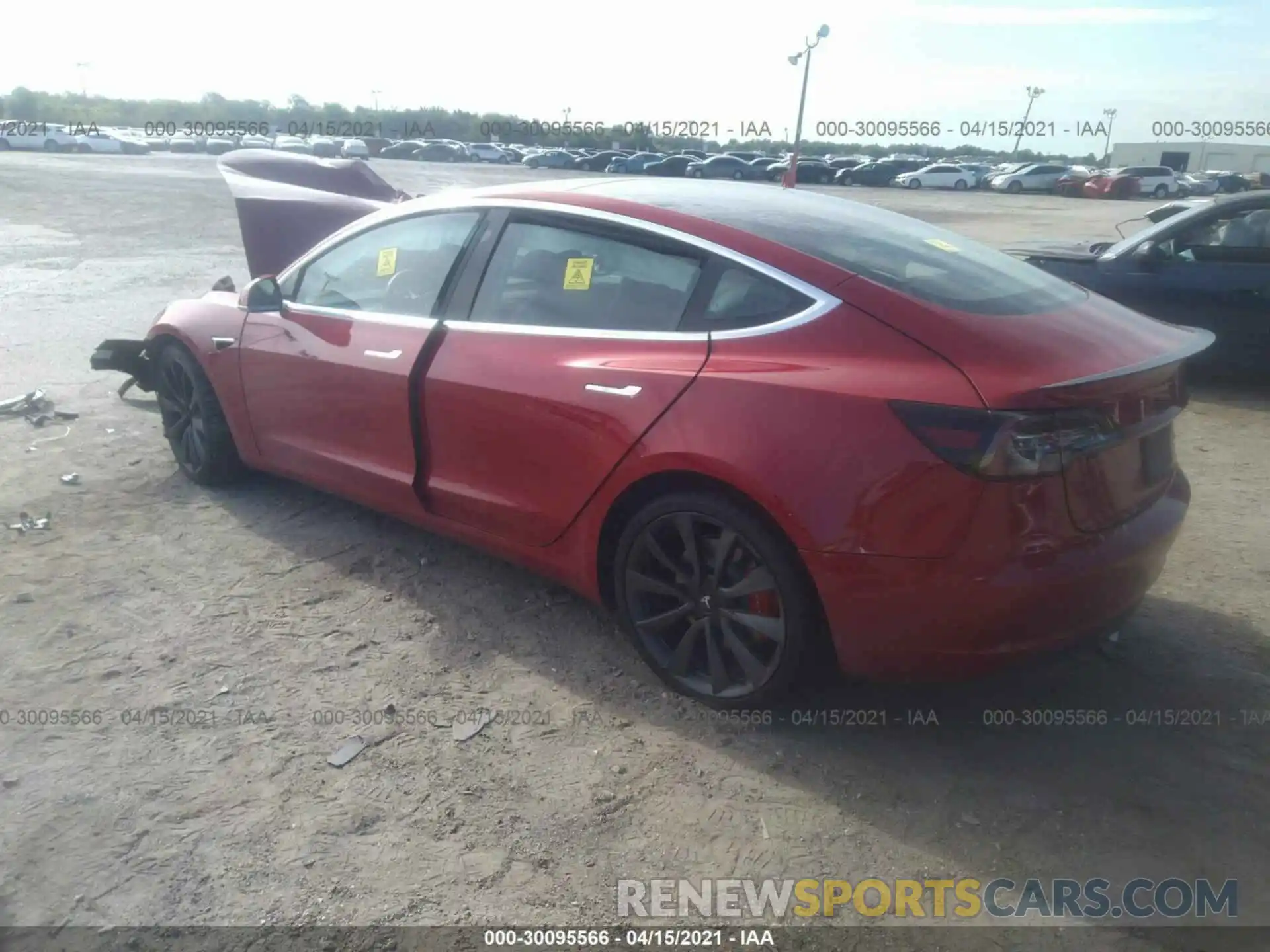 3 Photograph of a damaged car 5YJ3E1EC0LF791739 TESLA MODEL 3 2020