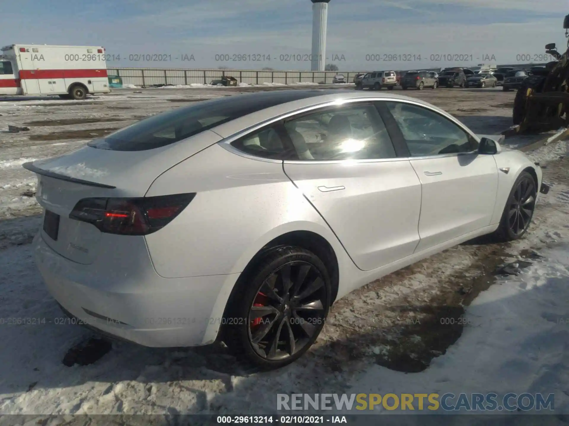 4 Photograph of a damaged car 5YJ3E1EC0LF796505 TESLA MODEL 3 2020