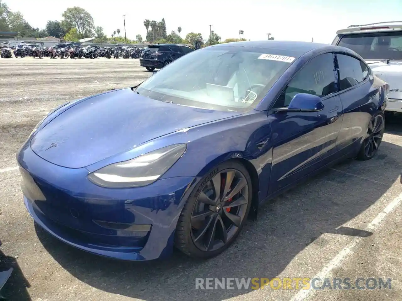 2 Photograph of a damaged car 5YJ3E1EC0LF805509 TESLA MODEL 3 2020