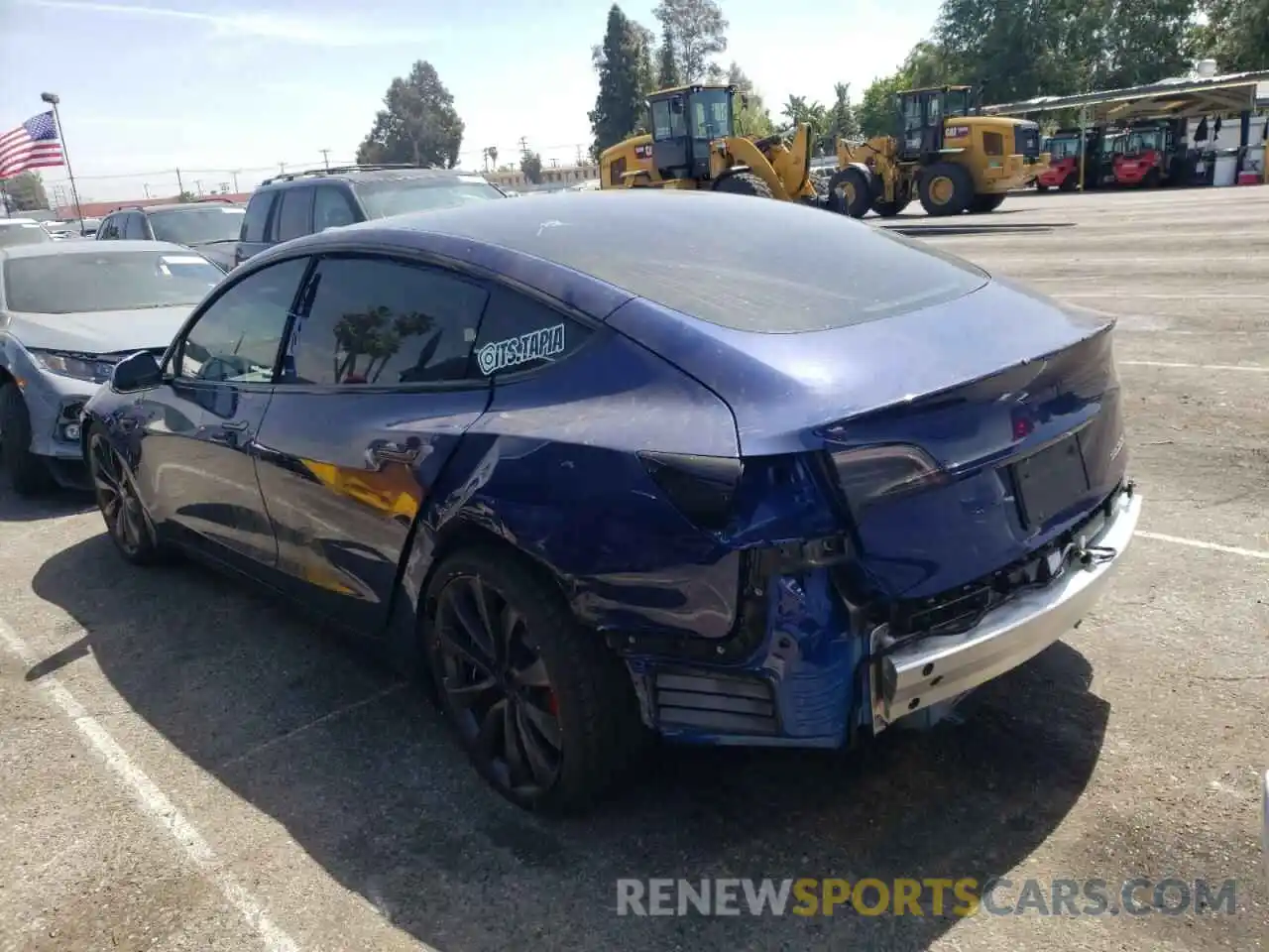 3 Photograph of a damaged car 5YJ3E1EC0LF805509 TESLA MODEL 3 2020