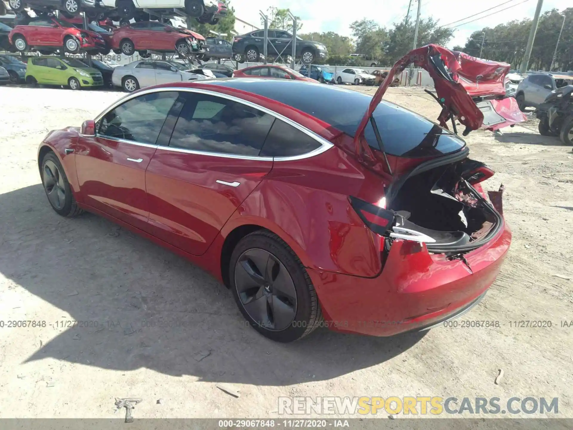 3 Photograph of a damaged car 5YJ3E1EC1LF586513 TESLA MODEL 3 2020