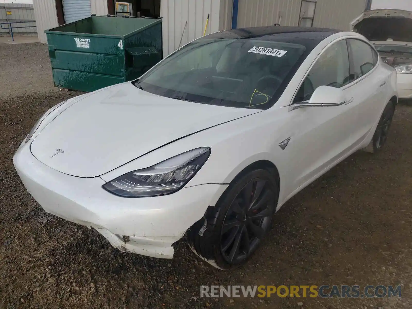 2 Фотография поврежденного автомобиля 5YJ3E1EC1LF623883 TESLA MODEL 3 2020