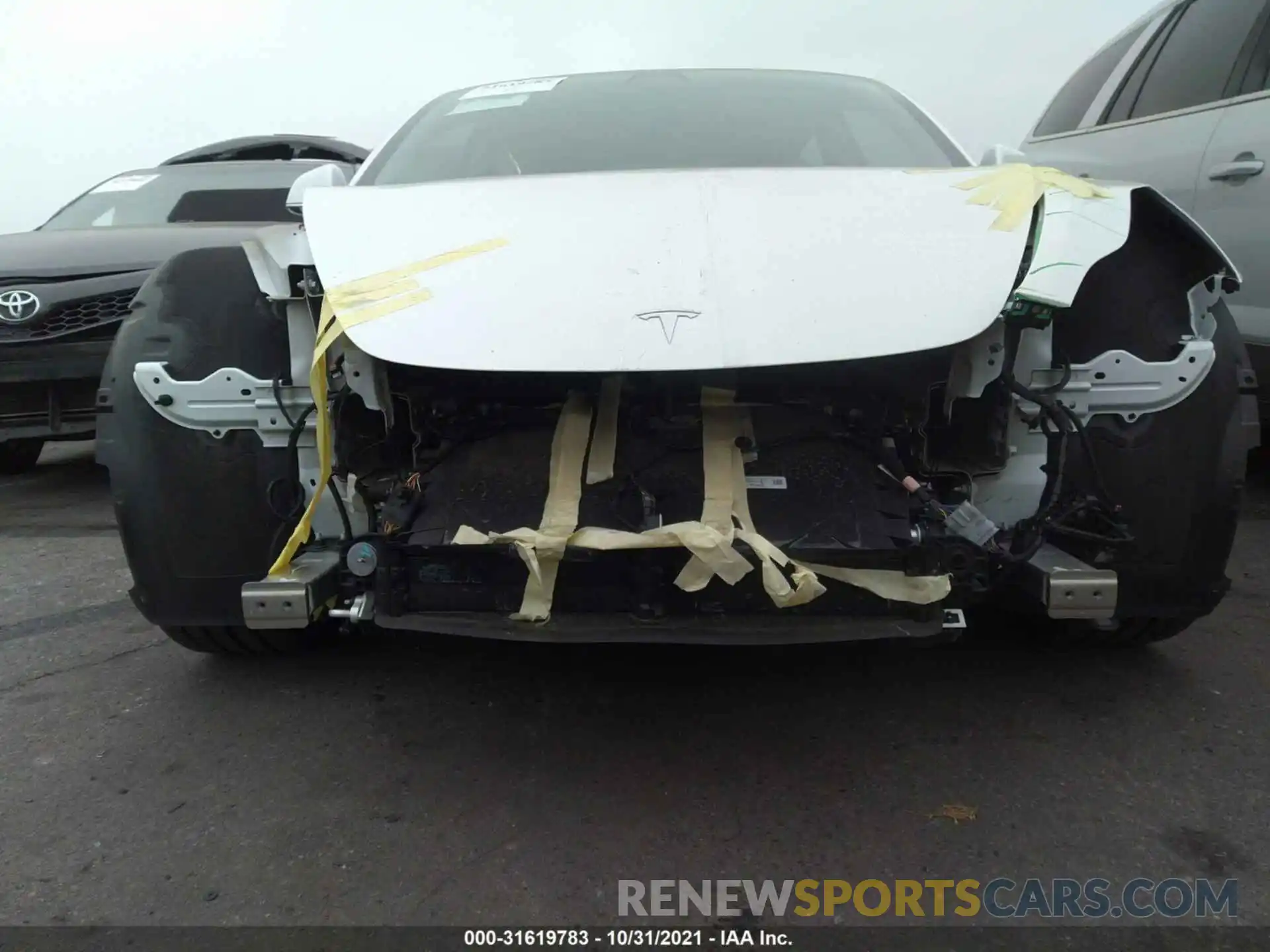 6 Photograph of a damaged car 5YJ3E1EC1LF624404 TESLA MODEL 3 2020