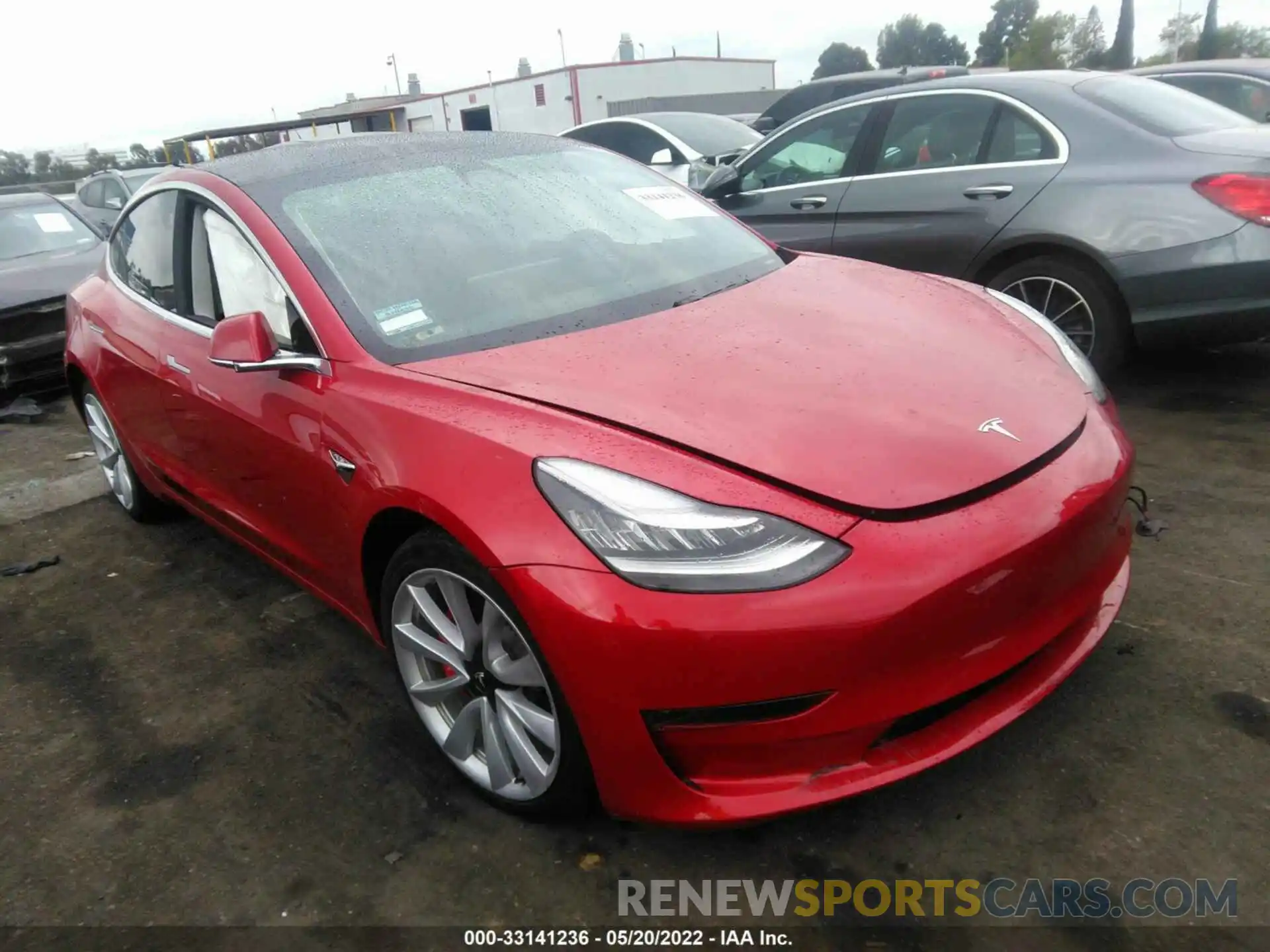 1 Photograph of a damaged car 5YJ3E1EC1LF641106 TESLA MODEL 3 2020