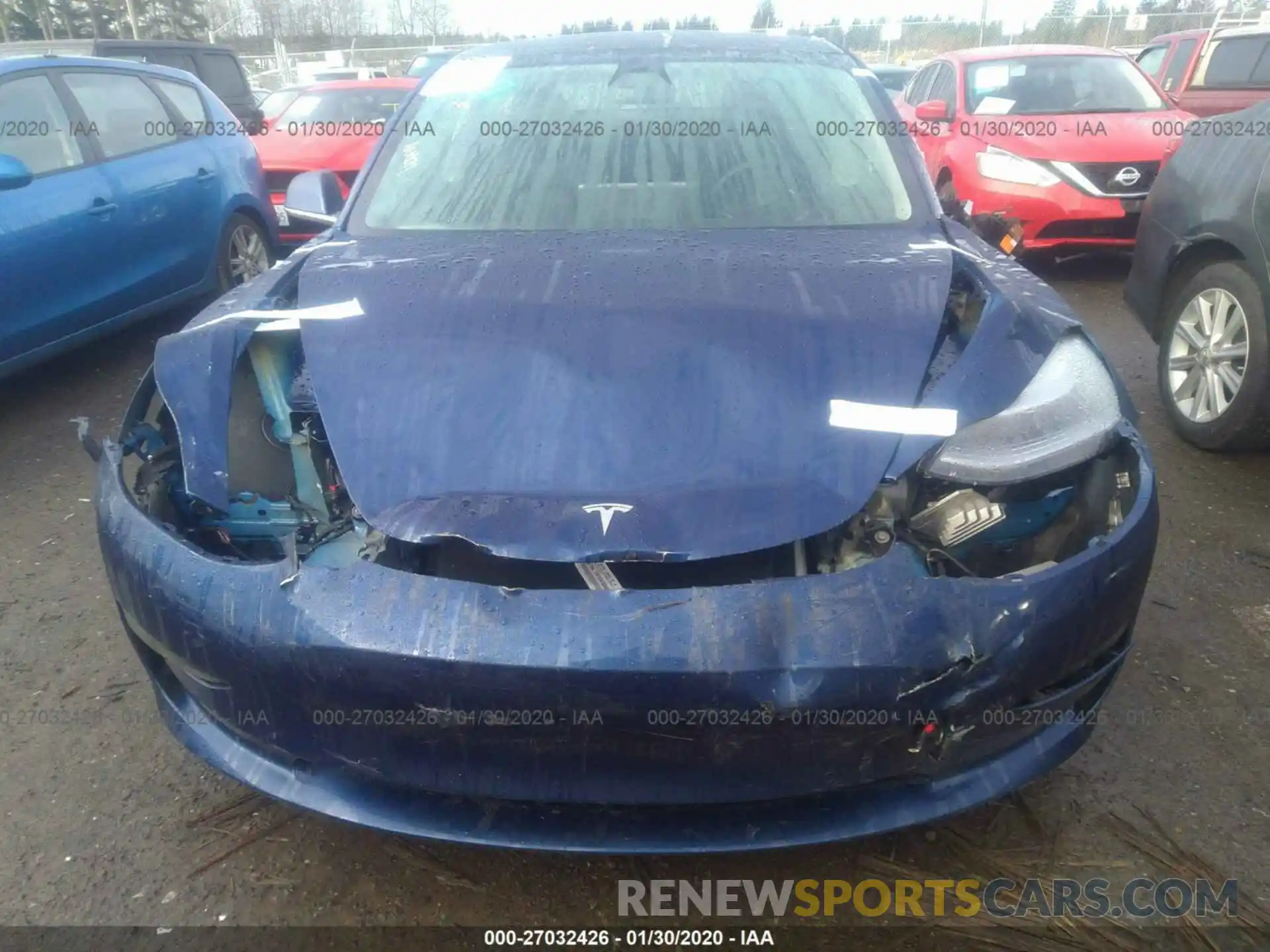 6 Photograph of a damaged car 5YJ3E1EC1LF641123 TESLA MODEL 3 2020