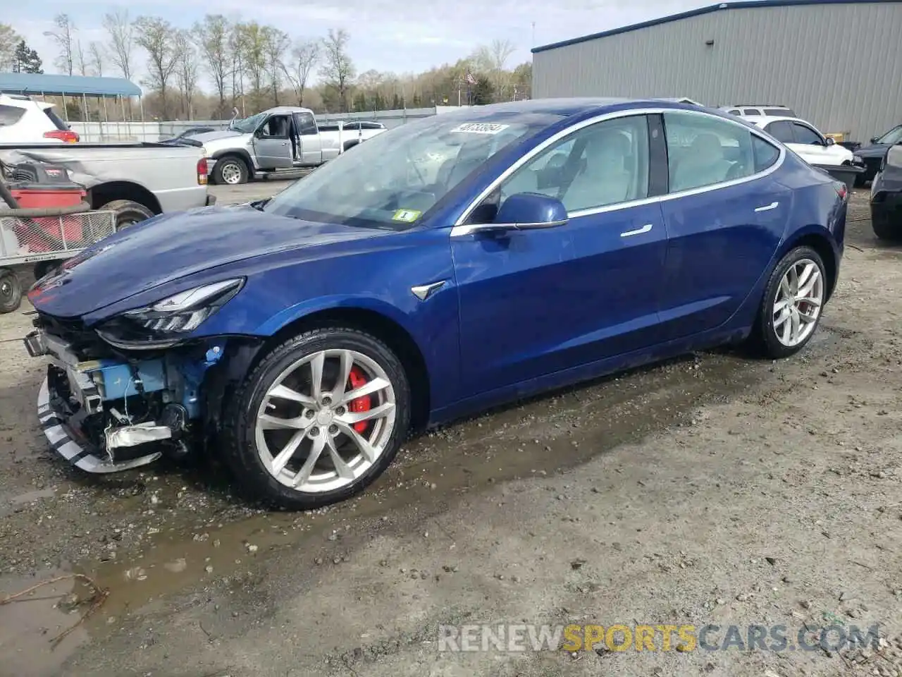 1 Photograph of a damaged car 5YJ3E1EC1LF641932 TESLA MODEL 3 2020