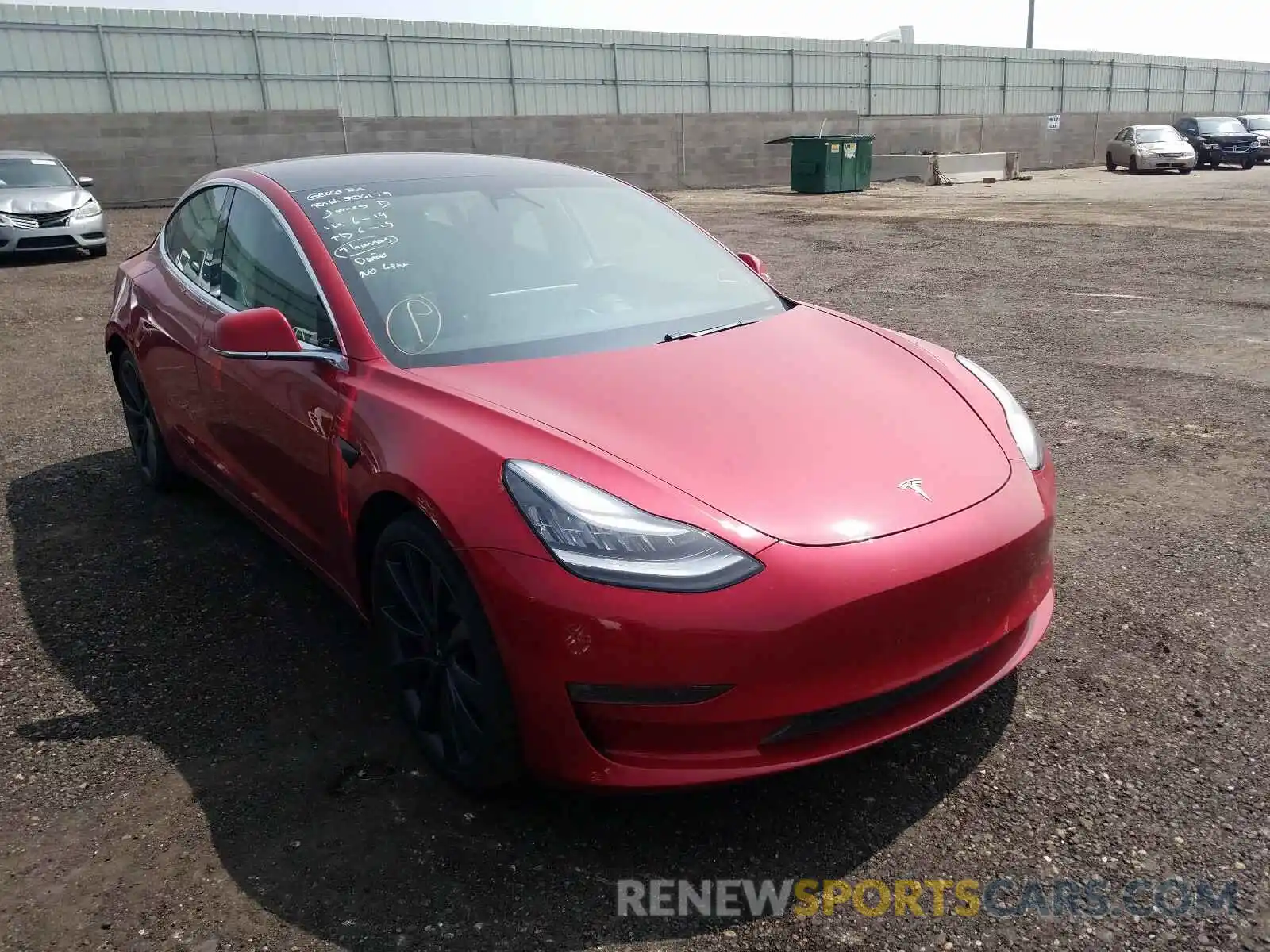 1 Photograph of a damaged car 5YJ3E1EC1LF669293 TESLA MODEL 3 2020