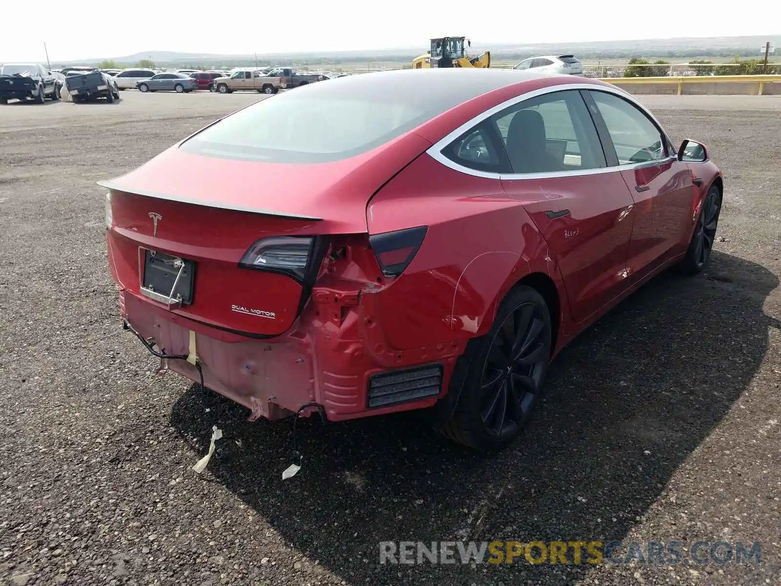 4 Photograph of a damaged car 5YJ3E1EC1LF669293 TESLA MODEL 3 2020