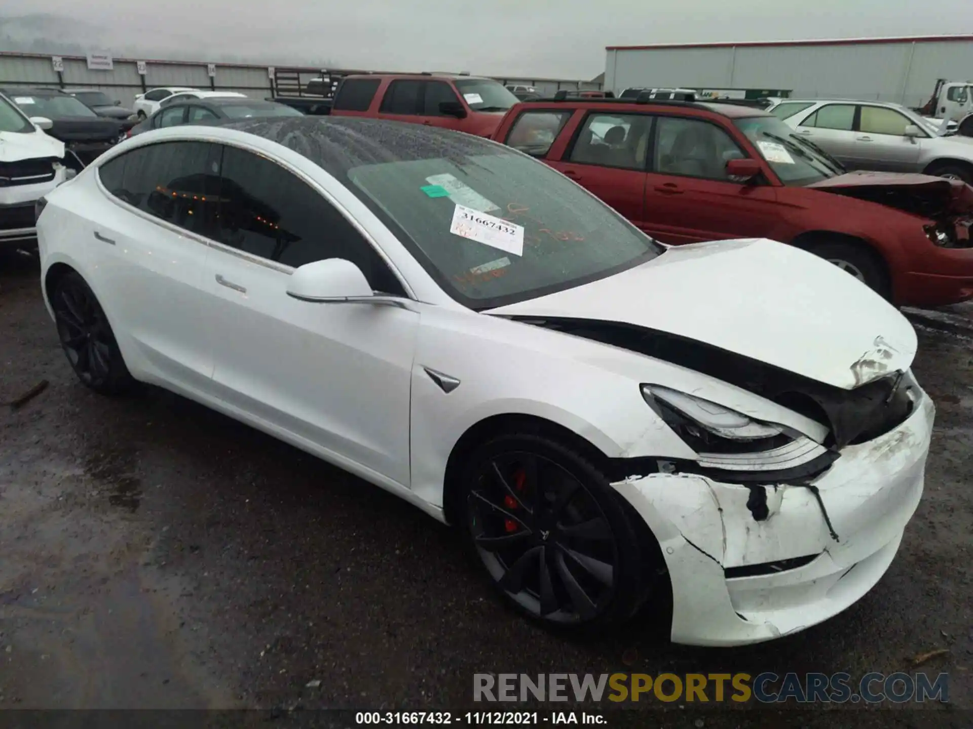 1 Photograph of a damaged car 5YJ3E1EC1LF719450 TESLA MODEL 3 2020