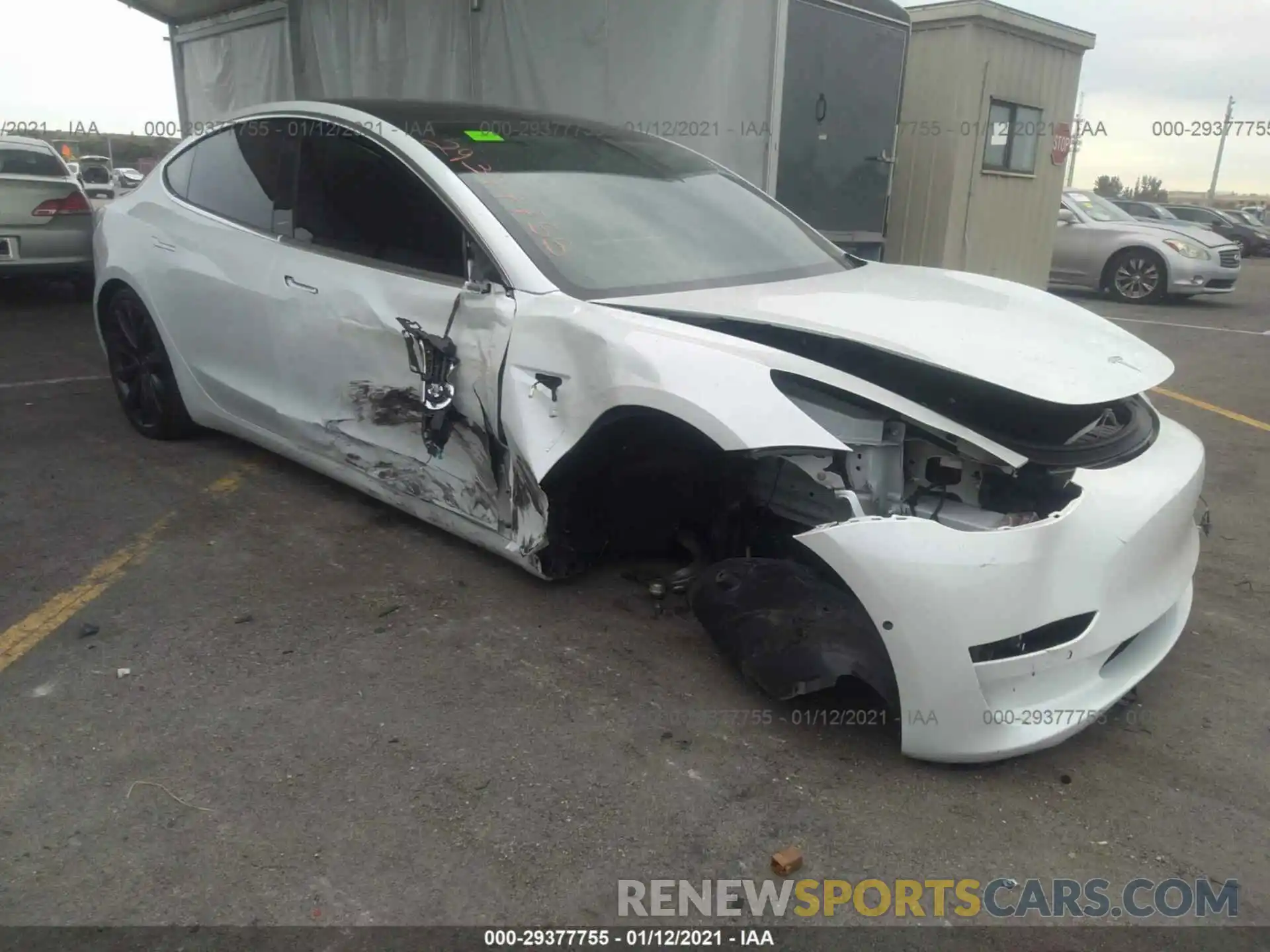 1 Photograph of a damaged car 5YJ3E1EC1LF733770 TESLA MODEL 3 2020