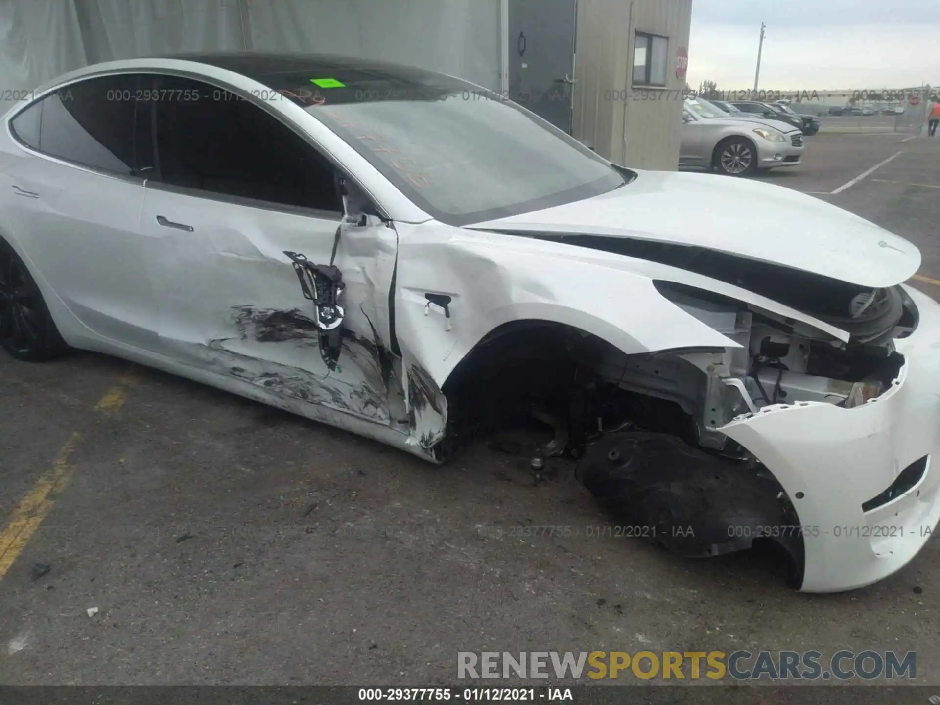 6 Photograph of a damaged car 5YJ3E1EC1LF733770 TESLA MODEL 3 2020