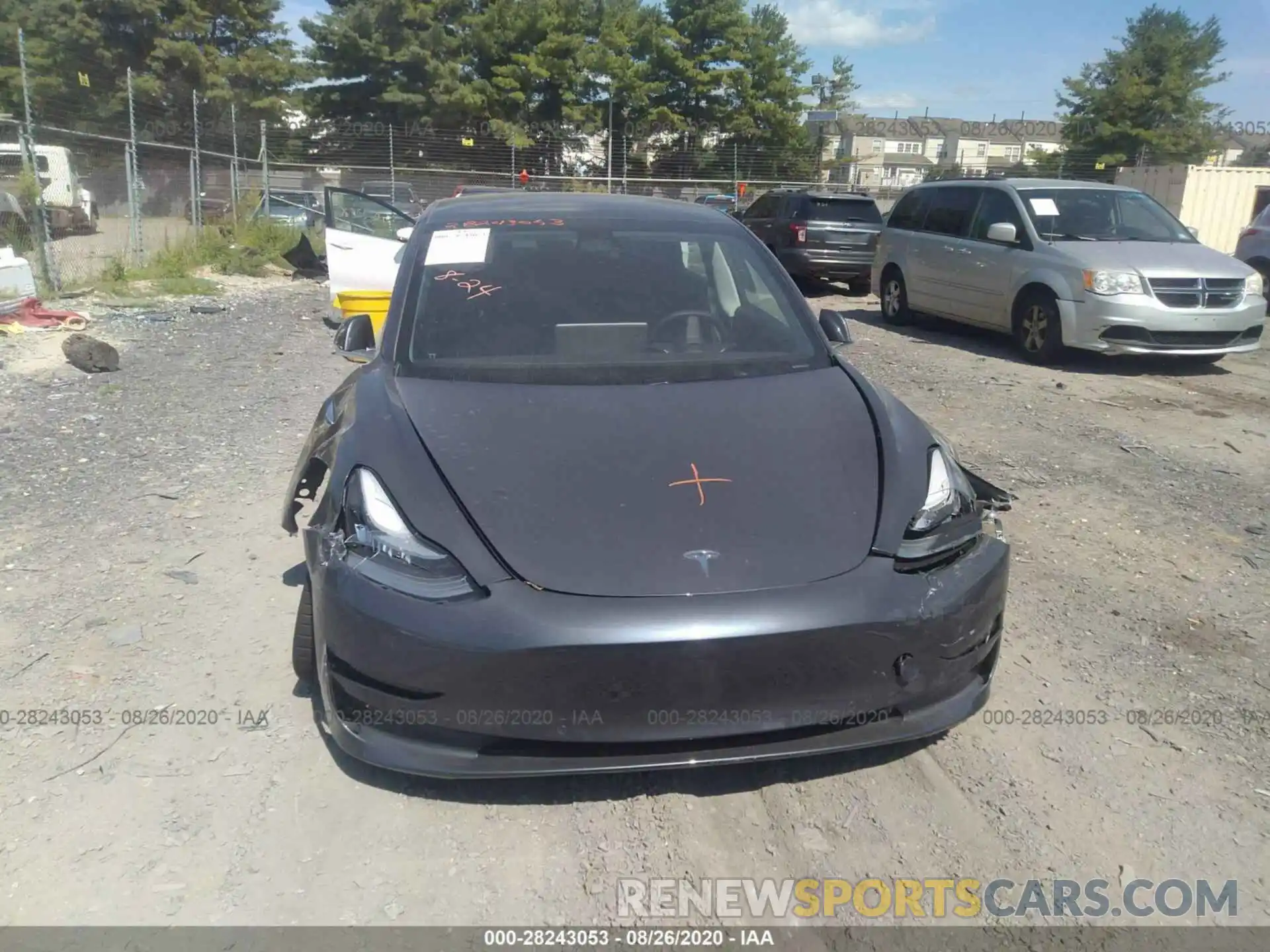 6 Photograph of a damaged car 5YJ3E1EC1LF736166 TESLA MODEL 3 2020