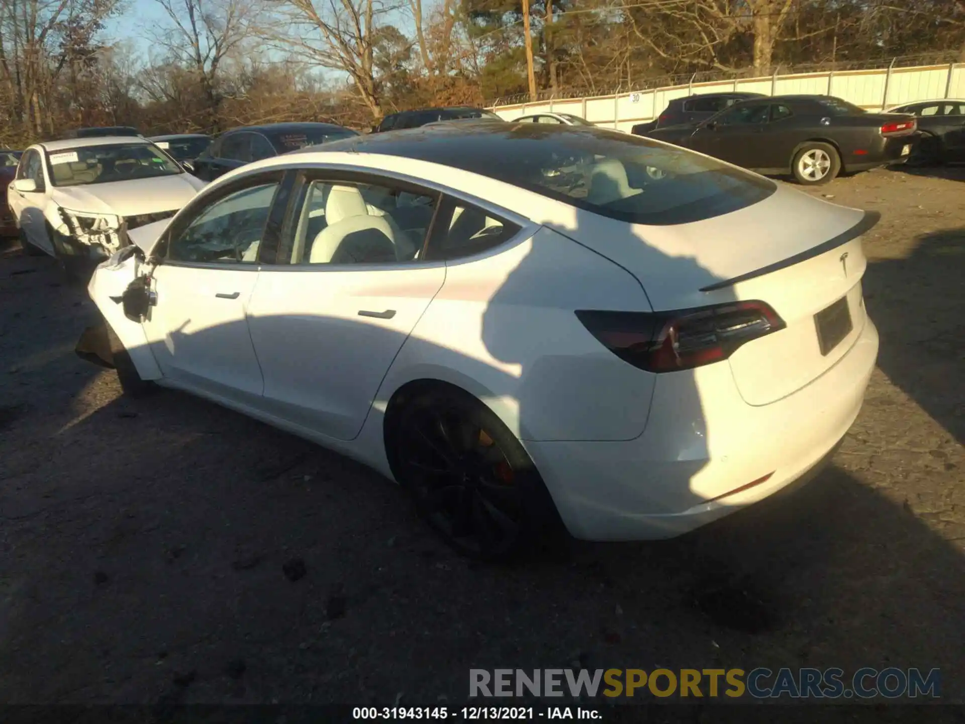 3 Photograph of a damaged car 5YJ3E1EC1LF736412 TESLA MODEL 3 2020