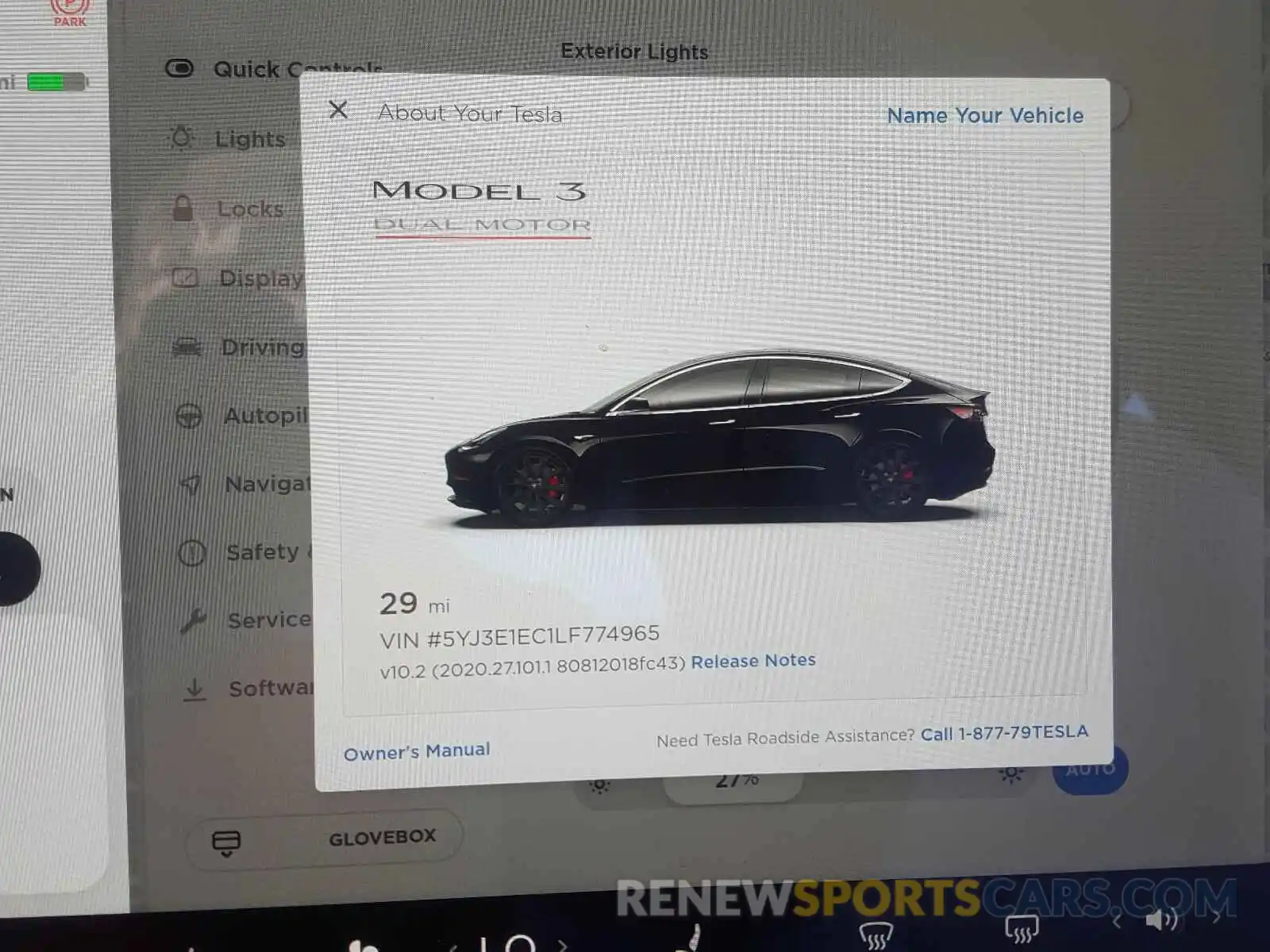 8 Photograph of a damaged car 5YJ3E1EC1LF774965 TESLA MODEL 3 2020