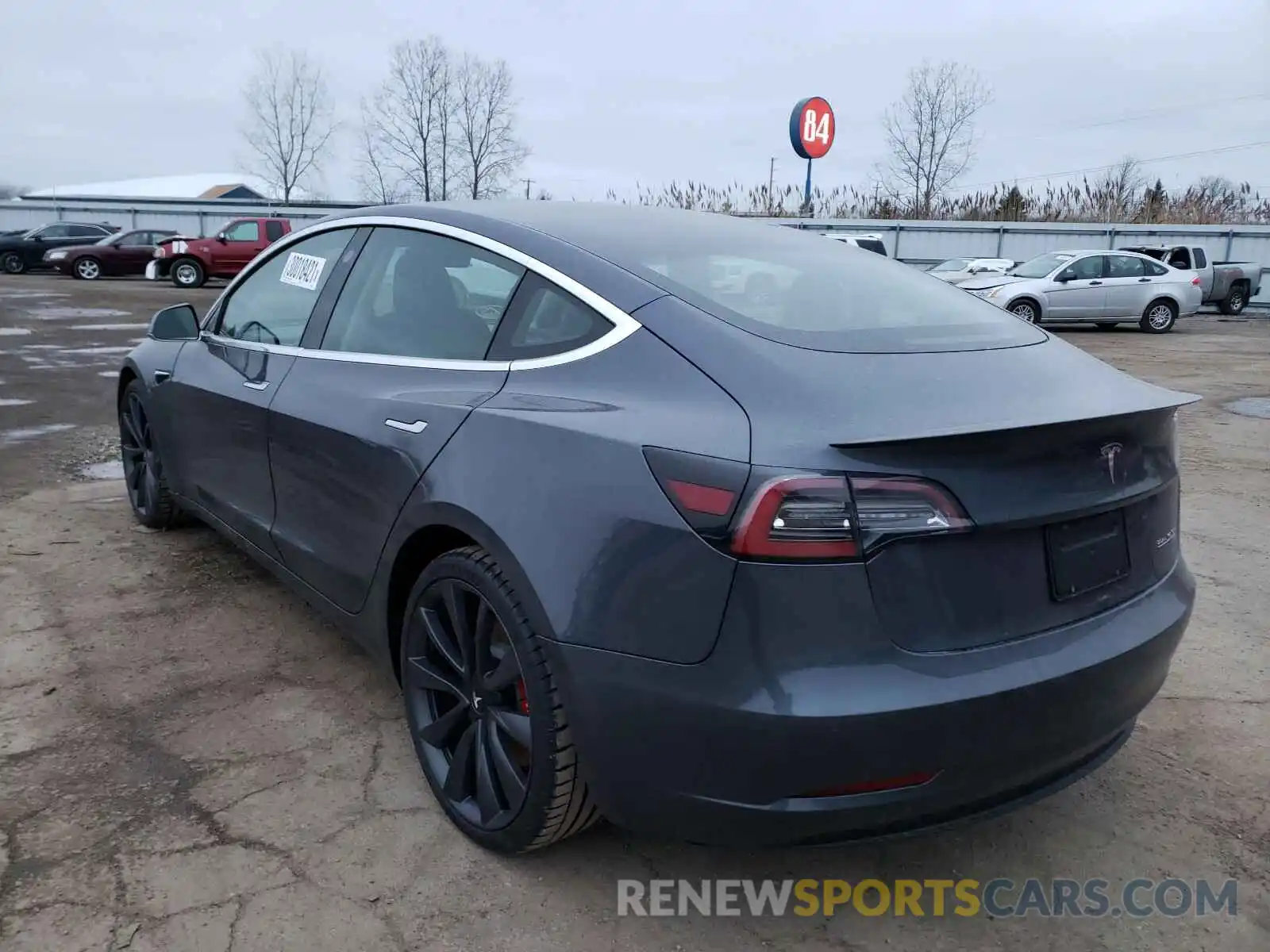 3 Фотография поврежденного автомобиля 5YJ3E1EC1LF784475 TESLA MODEL 3 2020