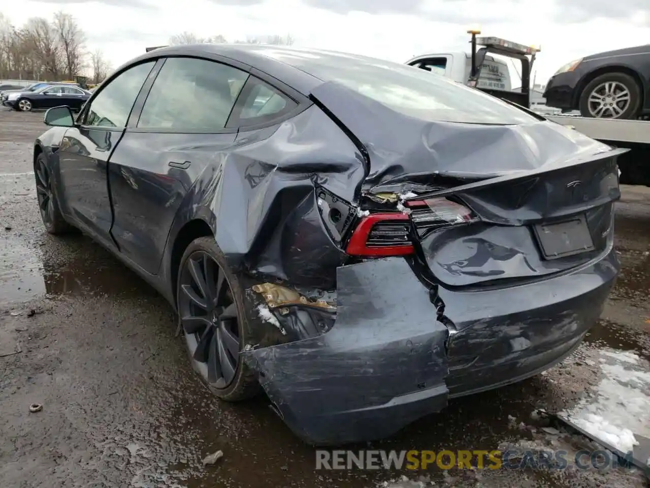 9 Photograph of a damaged car 5YJ3E1EC1LF791684 TESLA MODEL 3 2020