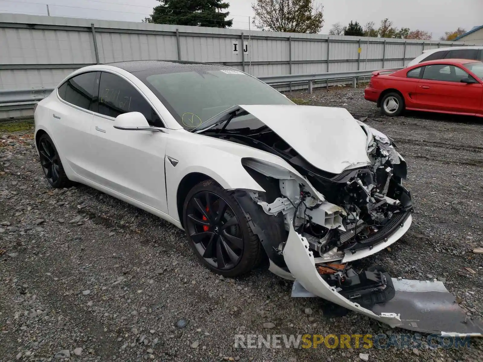 1 Photograph of a damaged car 5YJ3E1EC1LF796268 TESLA MODEL 3 2020