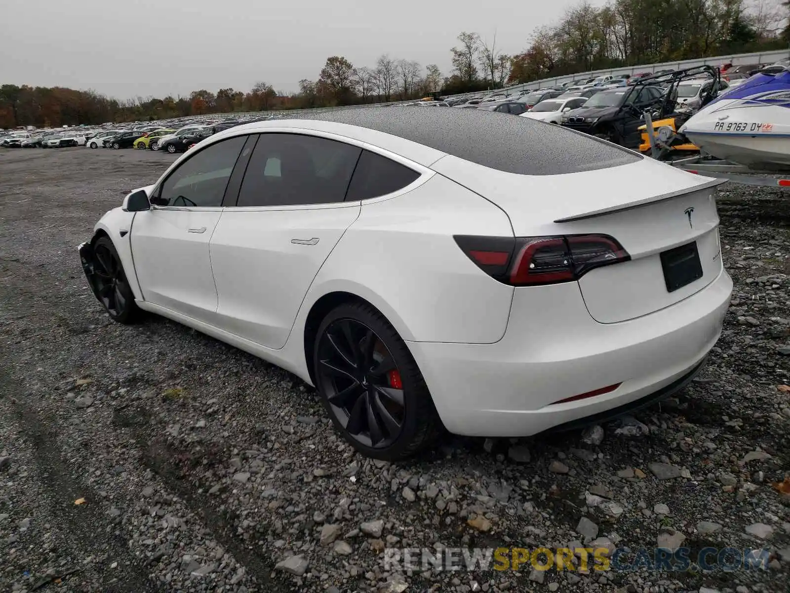 3 Photograph of a damaged car 5YJ3E1EC1LF796268 TESLA MODEL 3 2020