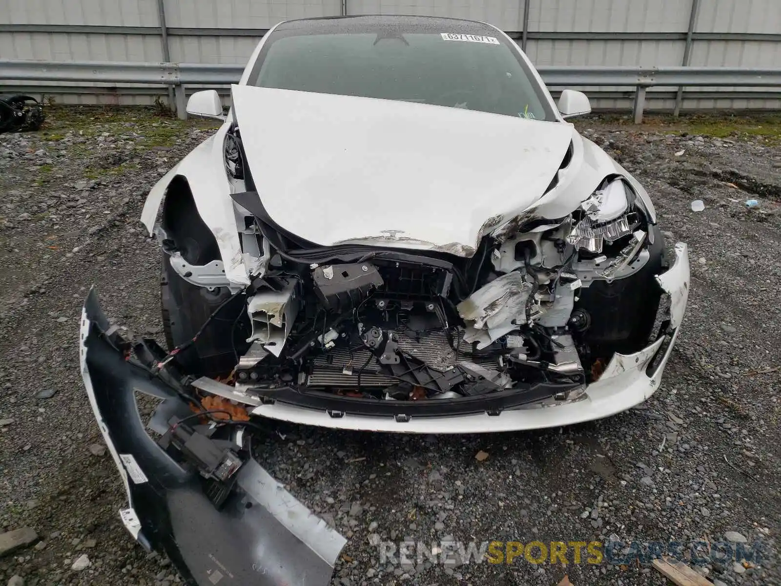 9 Photograph of a damaged car 5YJ3E1EC1LF796268 TESLA MODEL 3 2020