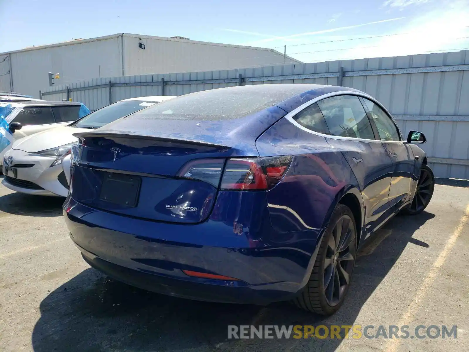 4 Photograph of a damaged car 5YJ3E1EC1LF802103 TESLA MODEL 3 2020