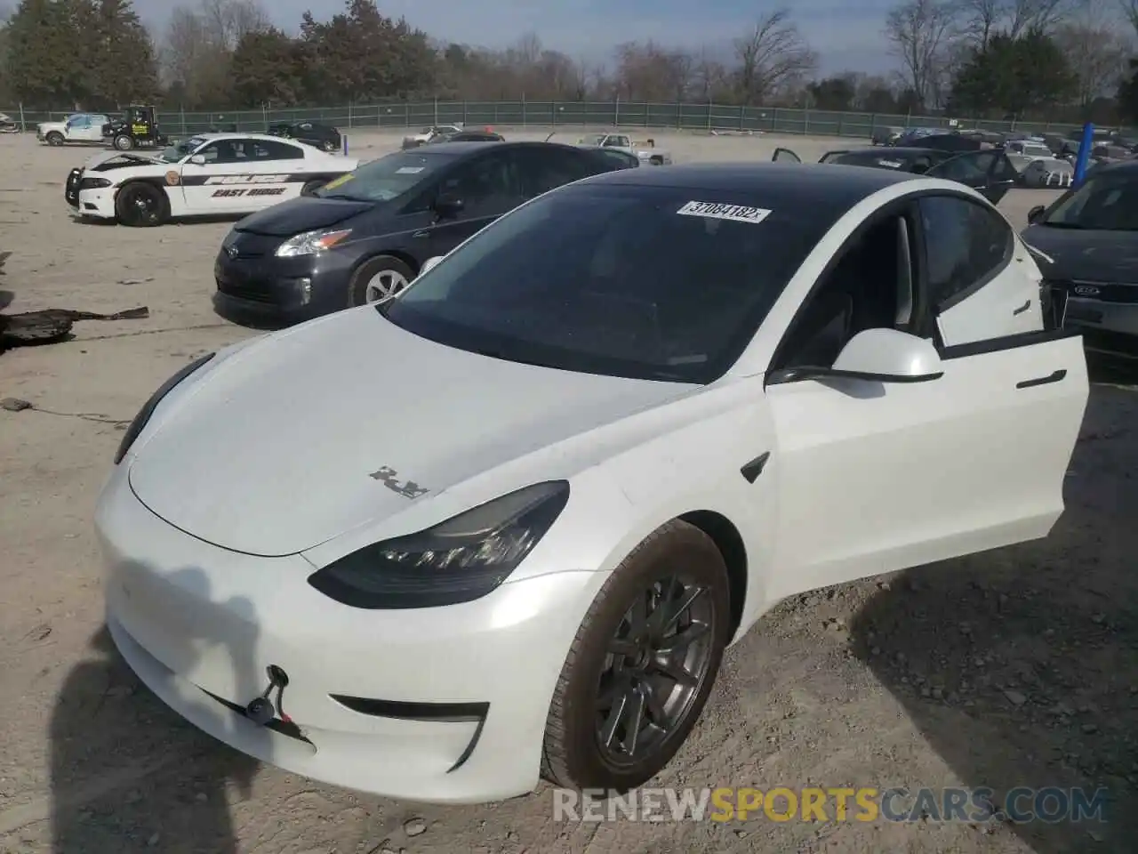 2 Фотография поврежденного автомобиля 5YJ3E1EC2LF602668 TESLA MODEL 3 2020