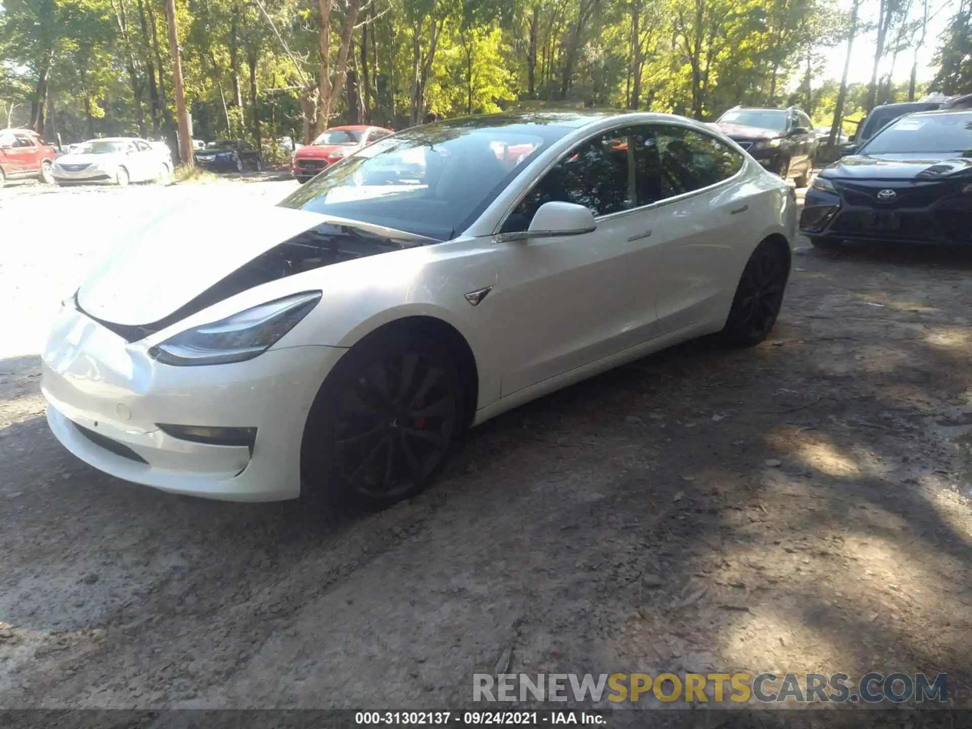 2 Фотография поврежденного автомобиля 5YJ3E1EC2LF603254 TESLA MODEL 3 2020