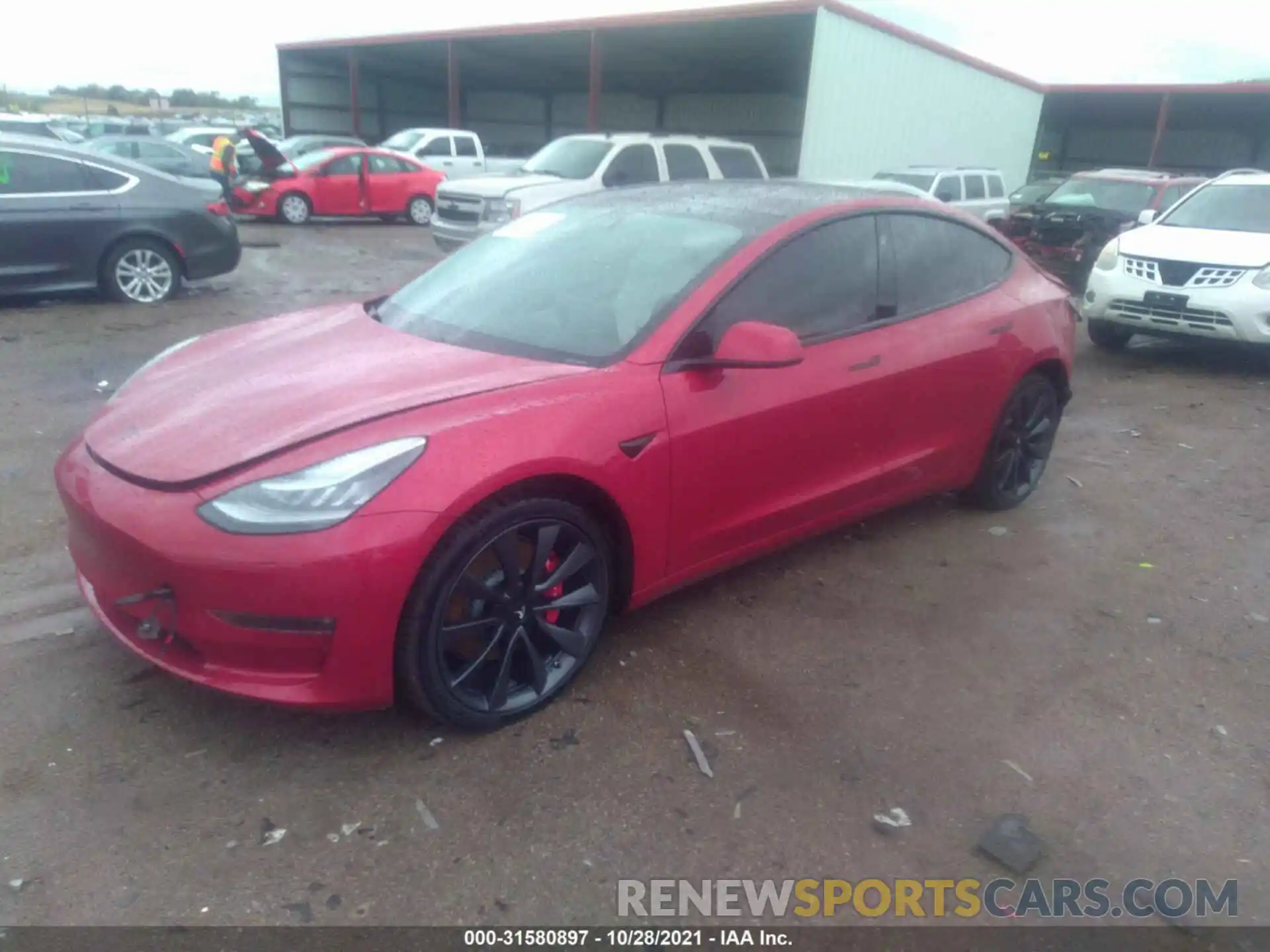 2 Фотография поврежденного автомобиля 5YJ3E1EC2LF603447 TESLA MODEL 3 2020