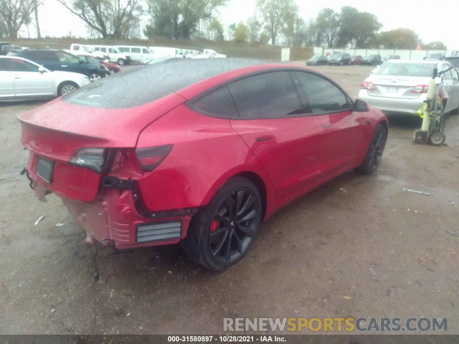 4 Photograph of a damaged car 5YJ3E1EC2LF603447 TESLA MODEL 3 2020