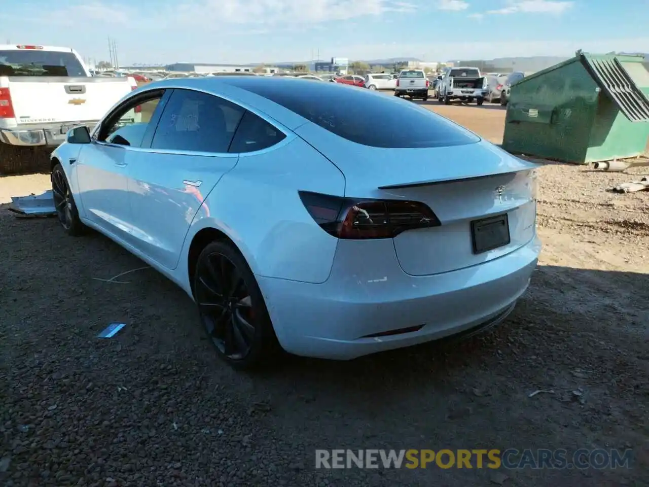 3 Photograph of a damaged car 5YJ3E1EC2LF624895 TESLA MODEL 3 2020