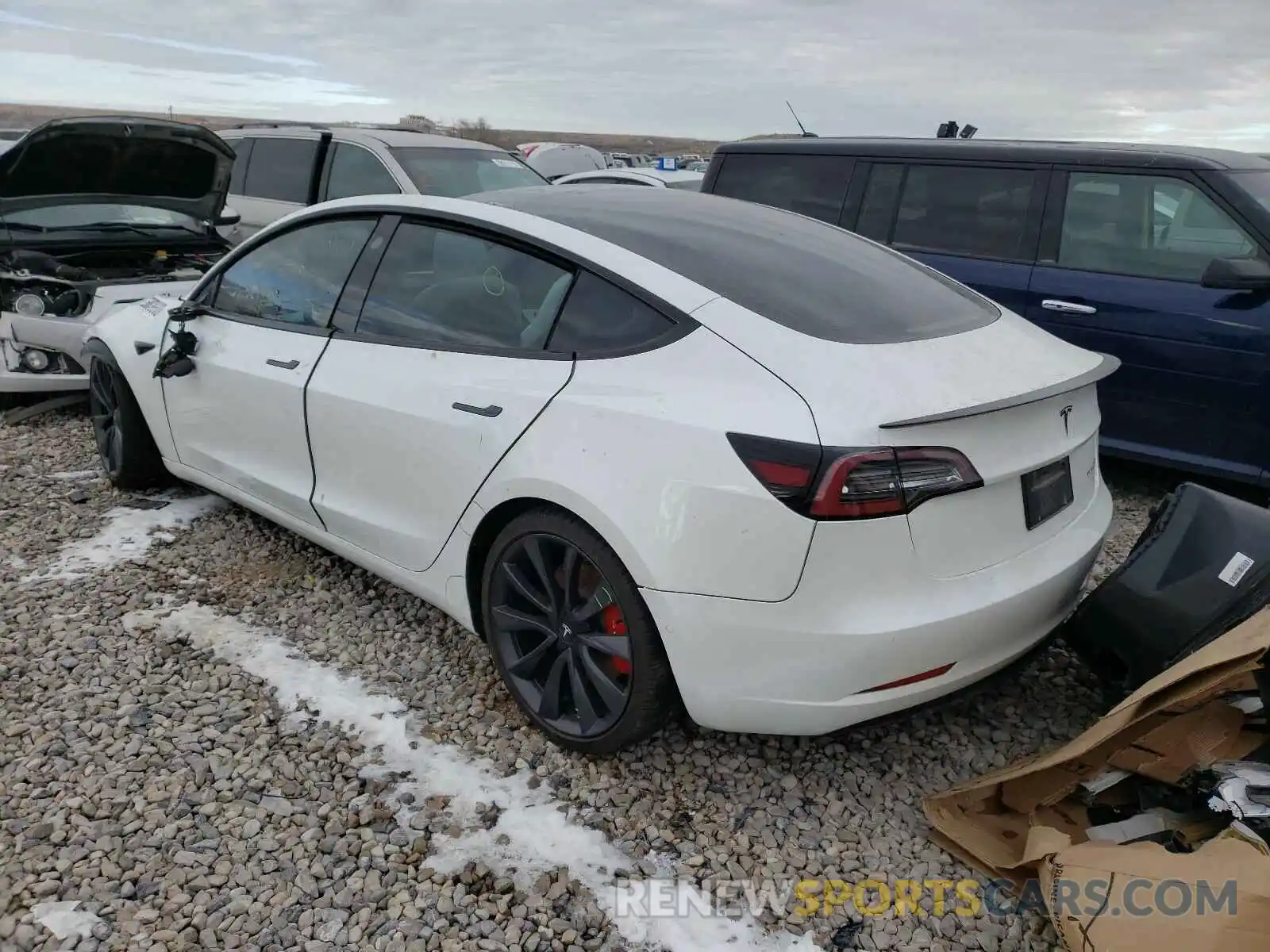 3 Фотография поврежденного автомобиля 5YJ3E1EC2LF624962 TESLA MODEL 3 2020