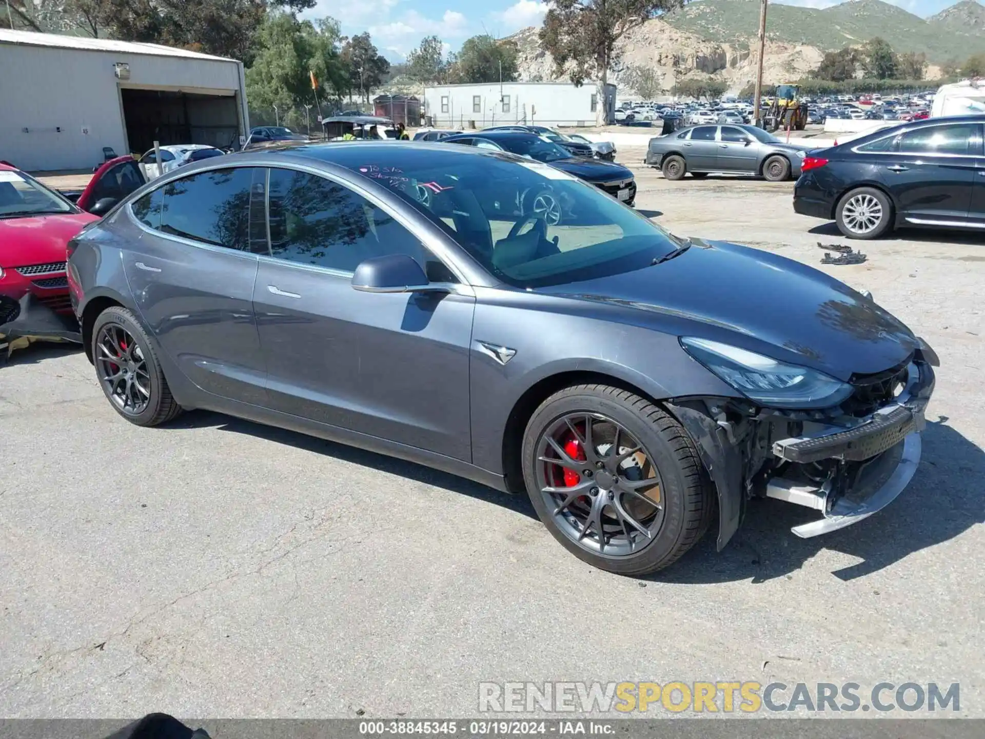 1 Photograph of a damaged car 5YJ3E1EC2LF641714 TESLA MODEL 3 2020