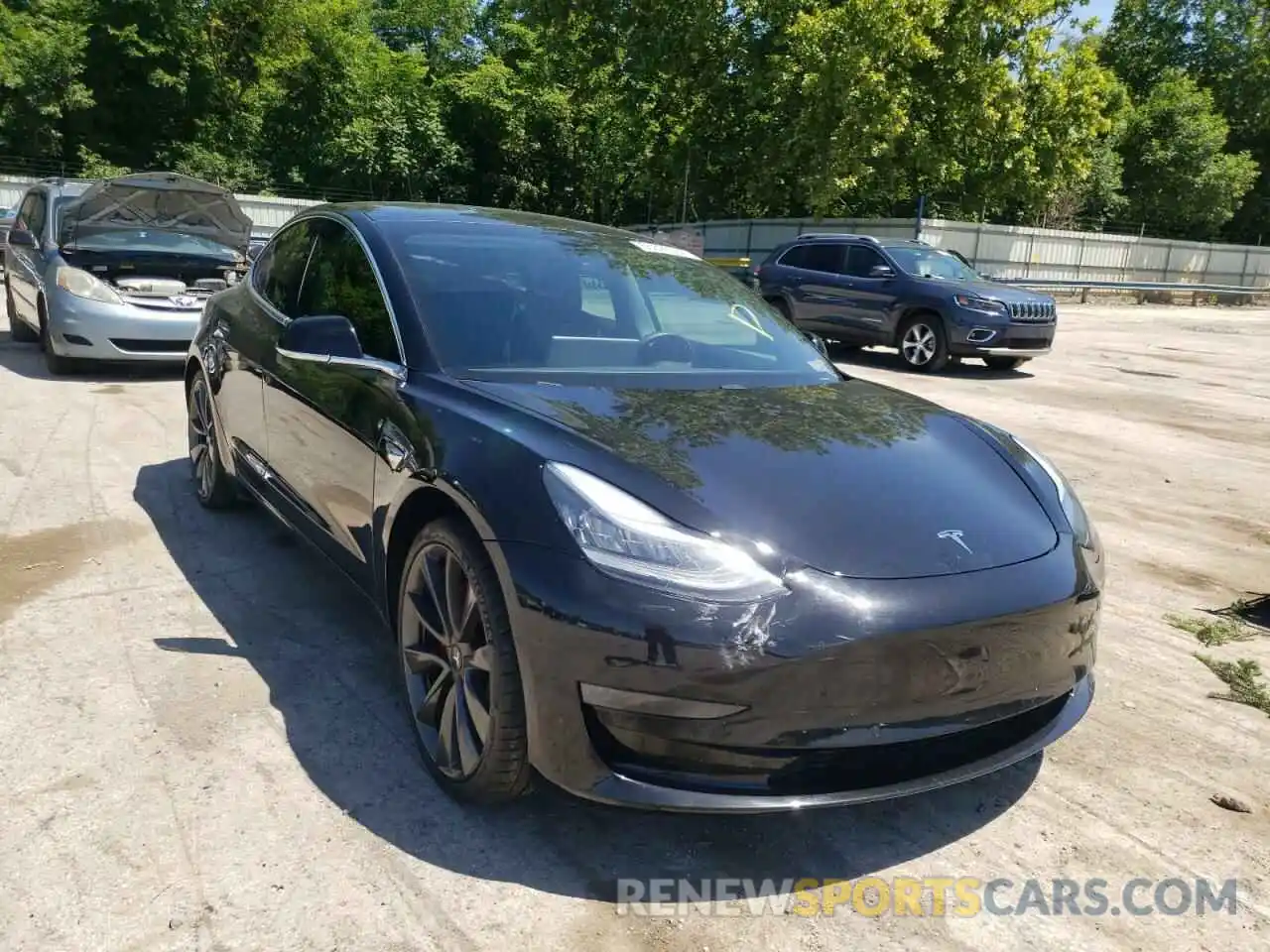 1 Photograph of a damaged car 5YJ3E1EC2LF713141 TESLA MODEL 3 2020