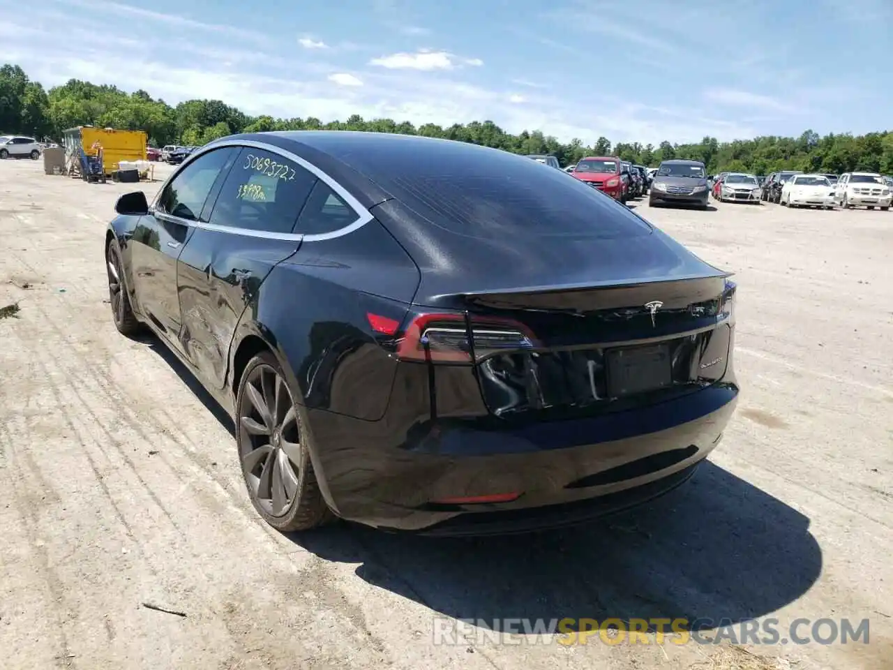 3 Photograph of a damaged car 5YJ3E1EC2LF713141 TESLA MODEL 3 2020