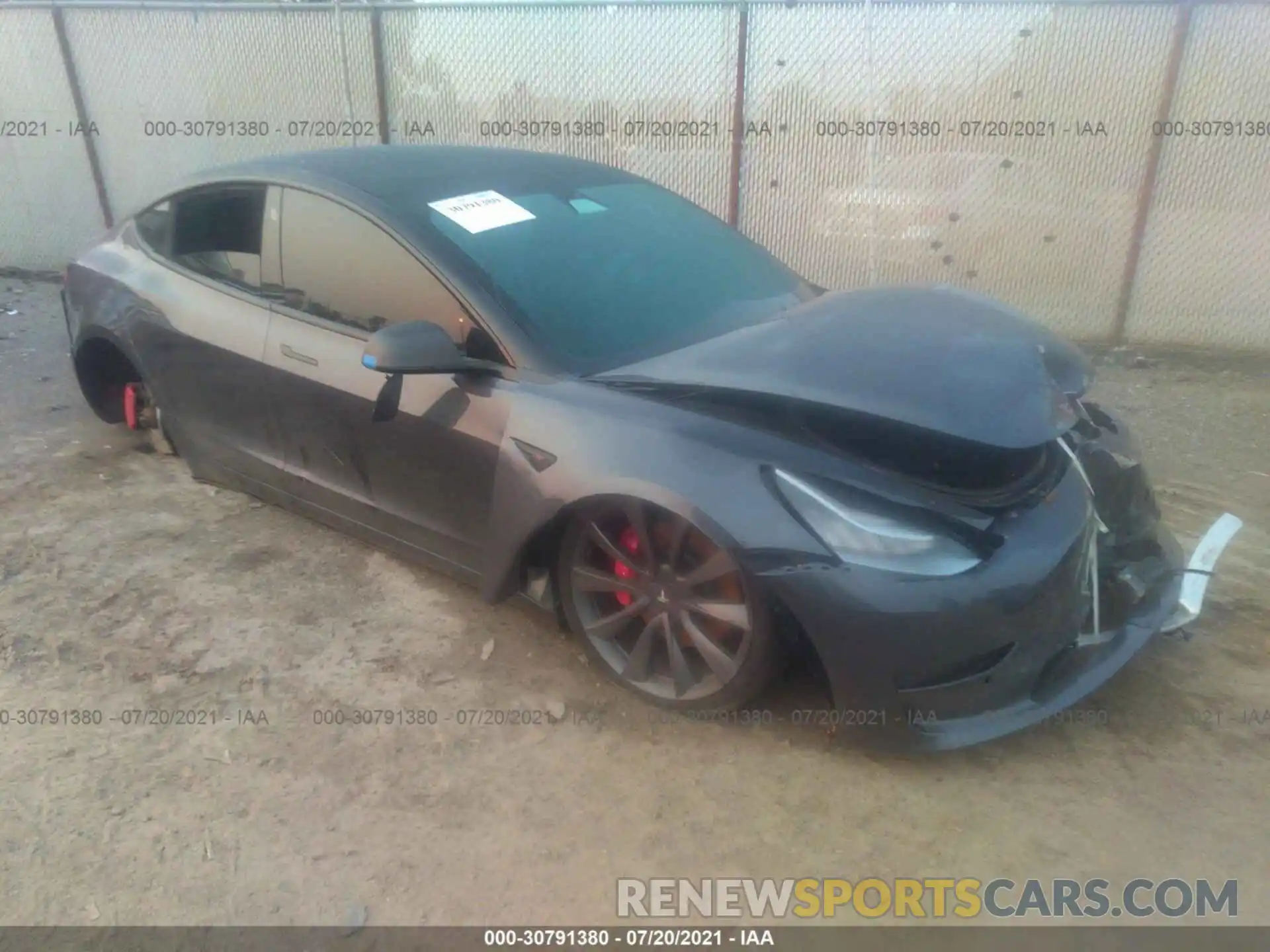 10 Photograph of a damaged car 5YJ3E1EC2LF713558 TESLA MODEL 3 2020