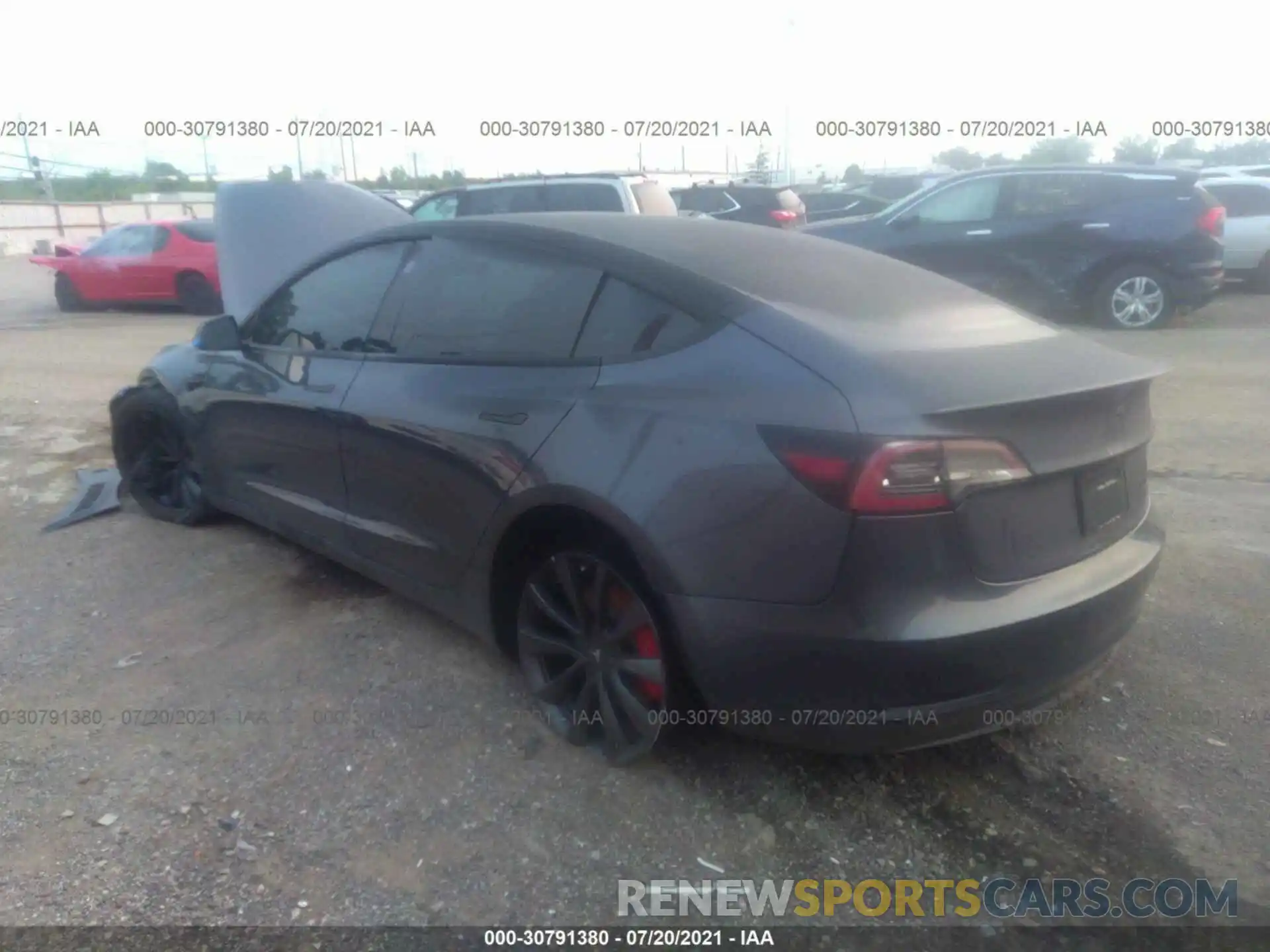 3 Photograph of a damaged car 5YJ3E1EC2LF713558 TESLA MODEL 3 2020