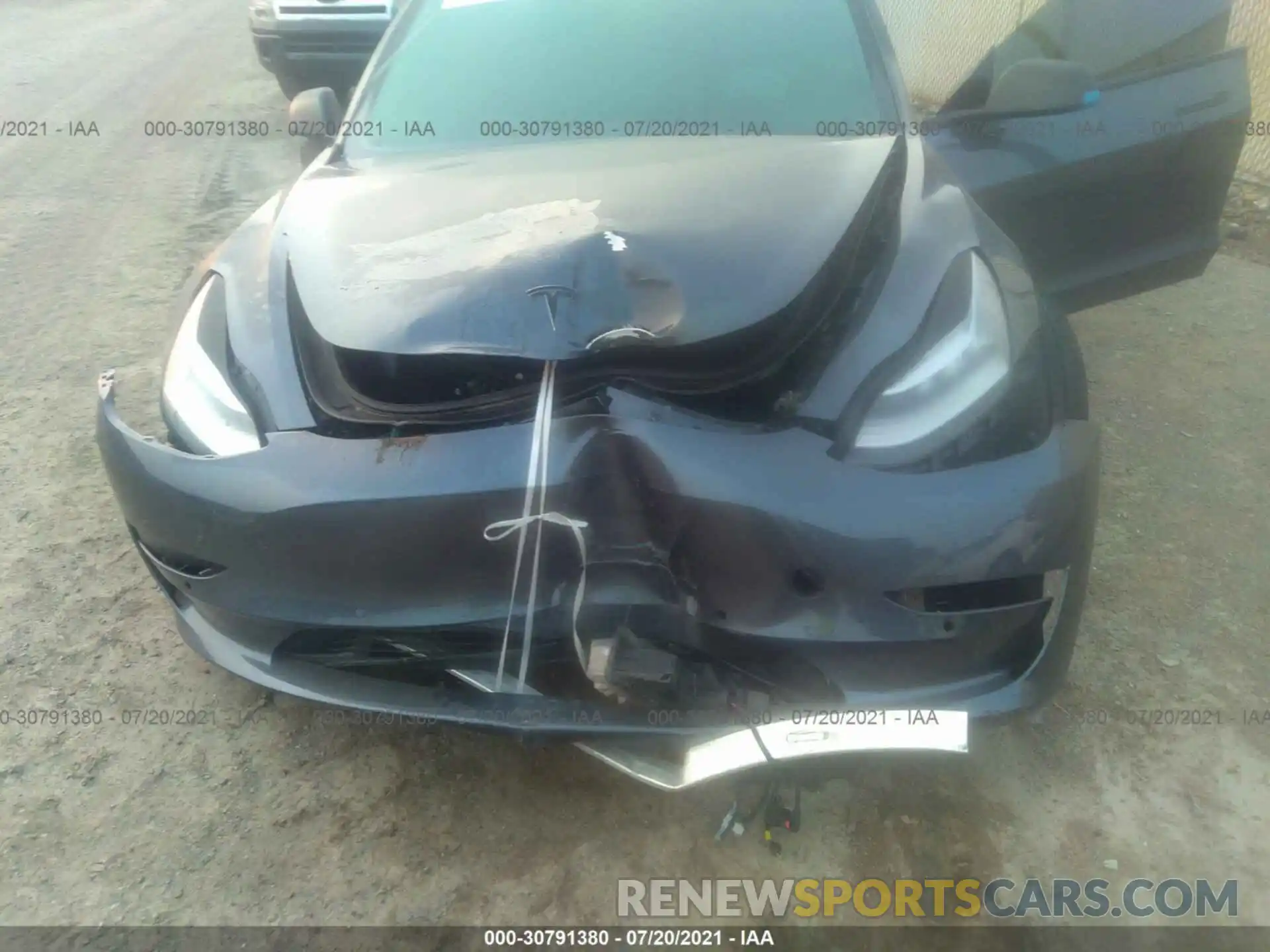 6 Photograph of a damaged car 5YJ3E1EC2LF713558 TESLA MODEL 3 2020