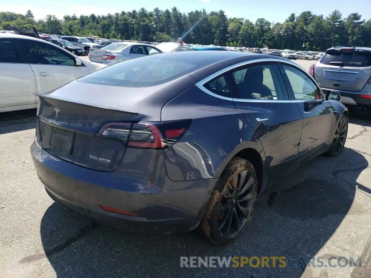 4 Photograph of a damaged car 5YJ3E1EC2LF788132 TESLA MODEL 3 2020