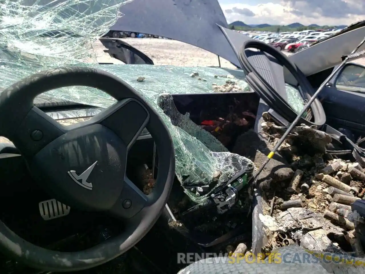 8 Photograph of a damaged car 5YJ3E1EC2LF796246 TESLA MODEL 3 2020