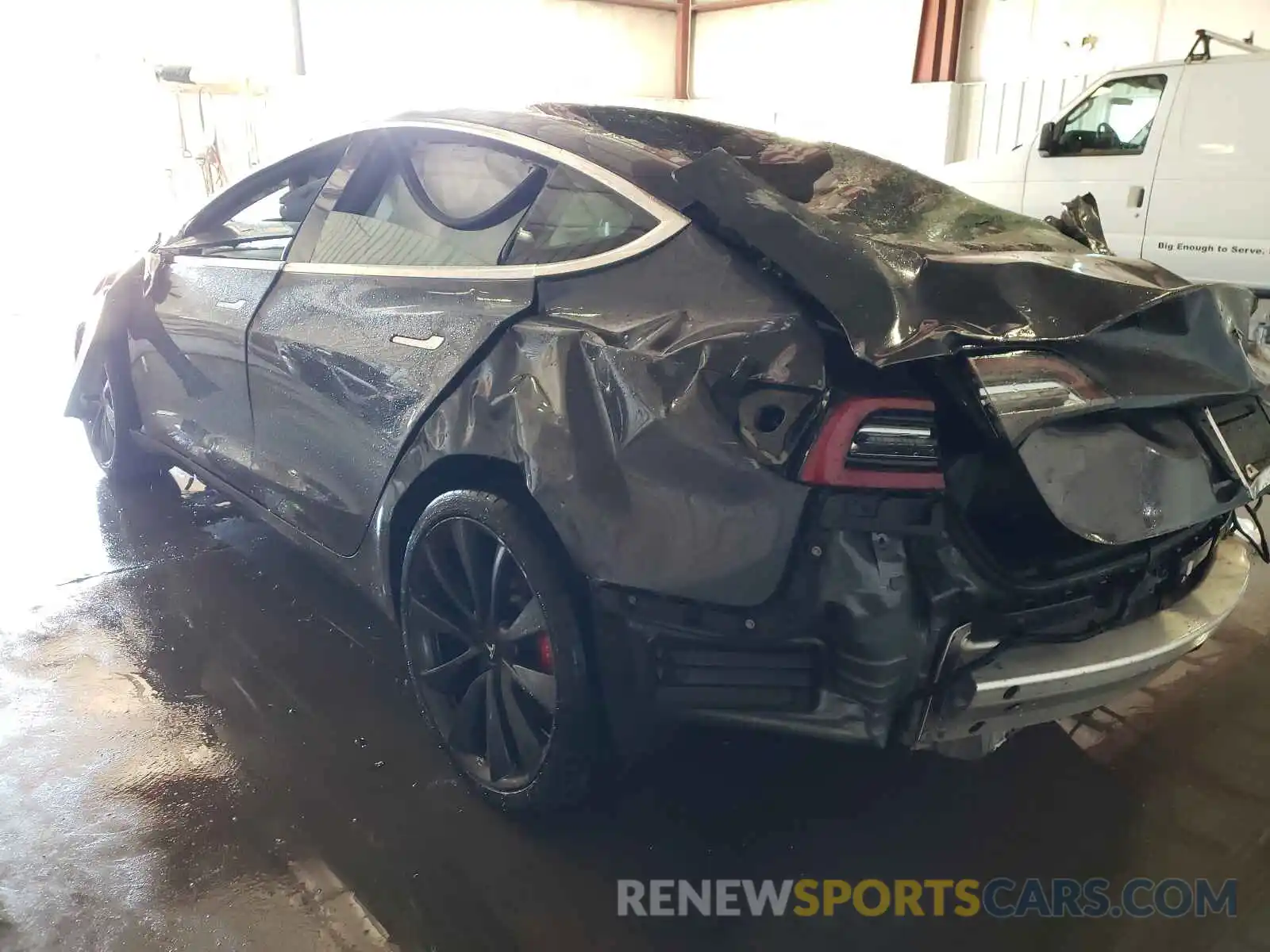 3 Photograph of a damaged car 5YJ3E1EC2LF800229 TESLA MODEL 3 2020