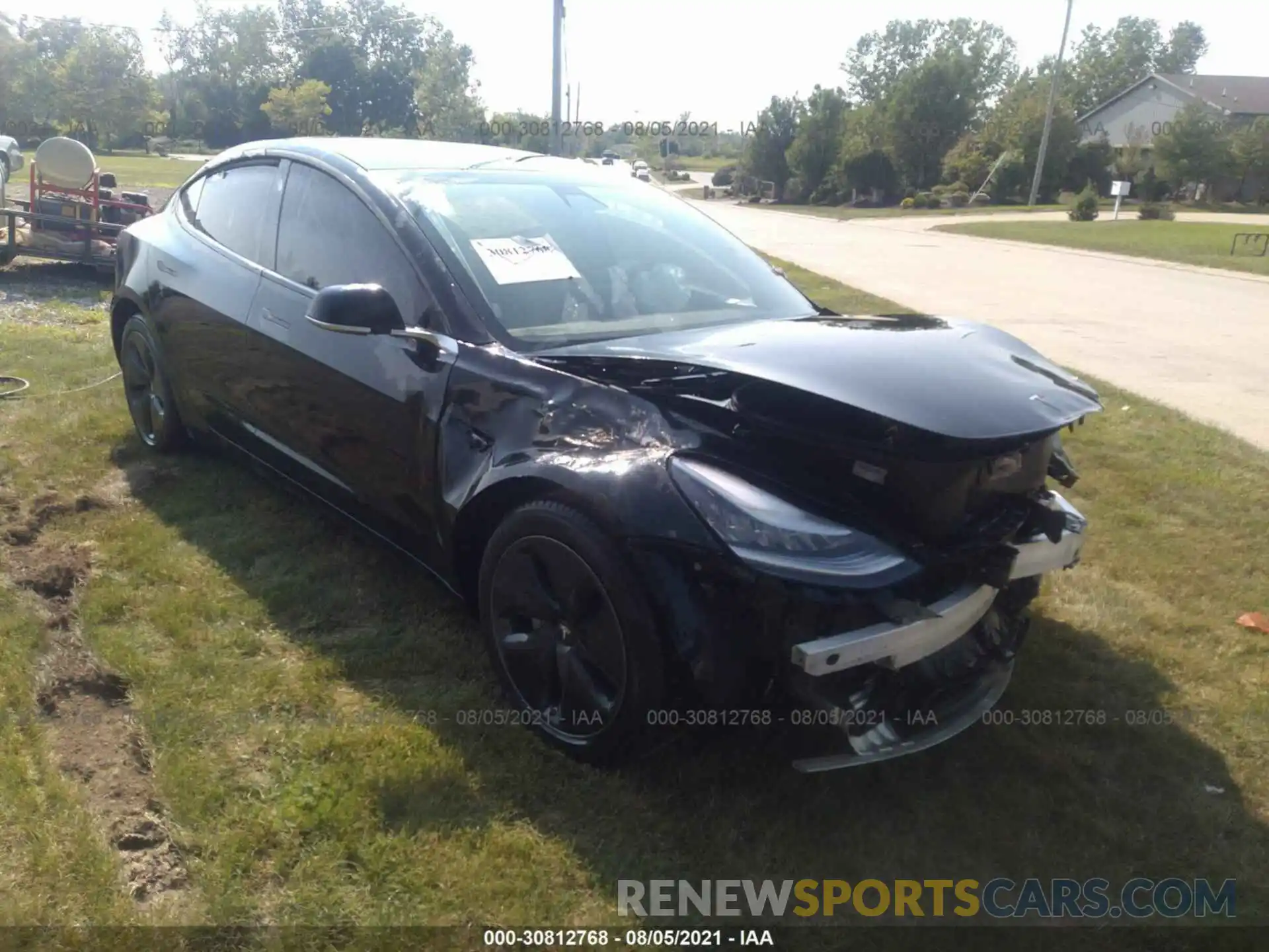 1 Photograph of a damaged car 5YJ3E1EC3LF601383 TESLA MODEL 3 2020