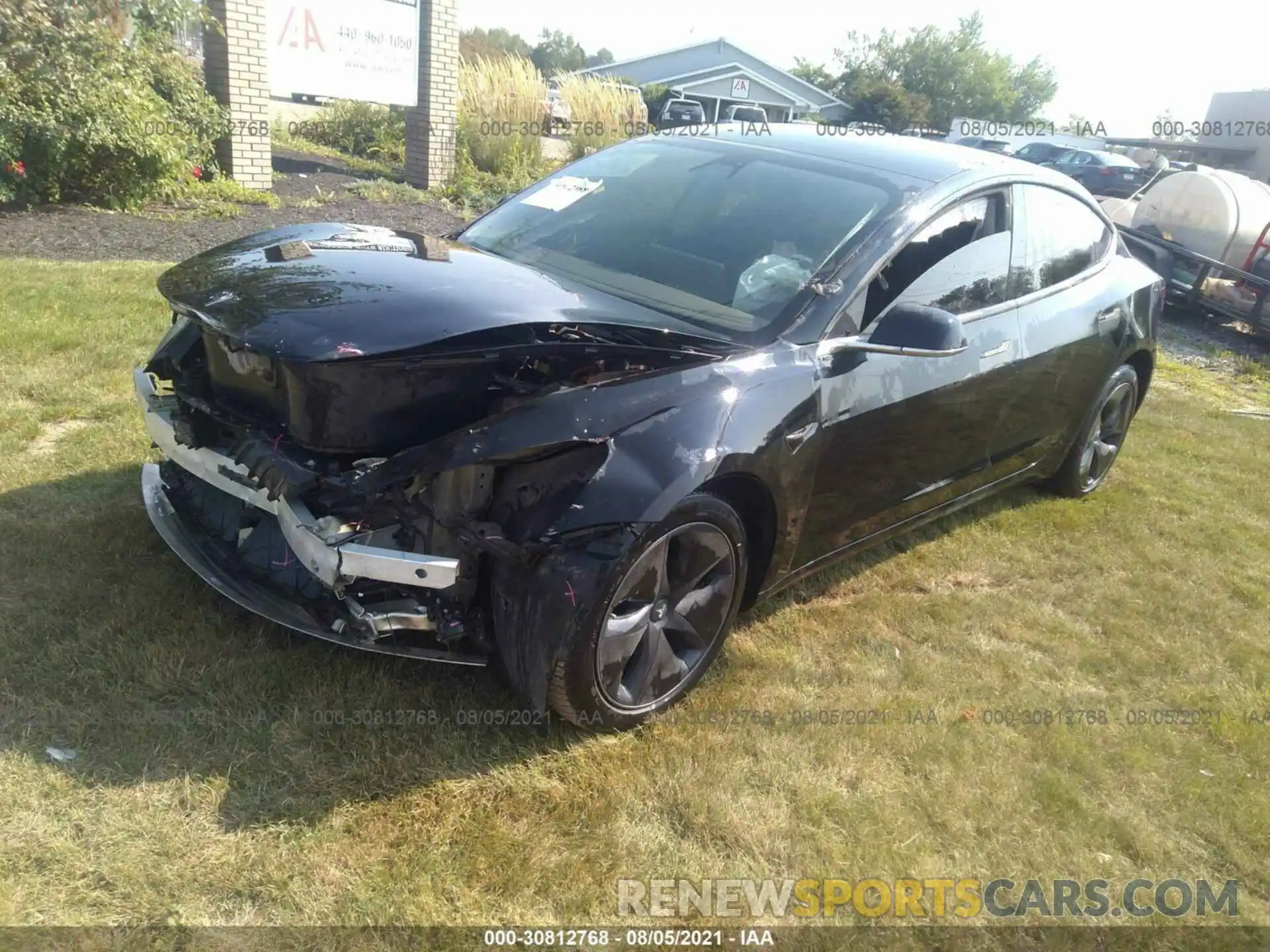 2 Photograph of a damaged car 5YJ3E1EC3LF601383 TESLA MODEL 3 2020