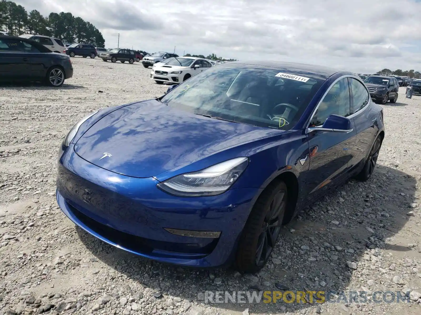 2 Photograph of a damaged car 5YJ3E1EC3LF603117 TESLA MODEL 3 2020