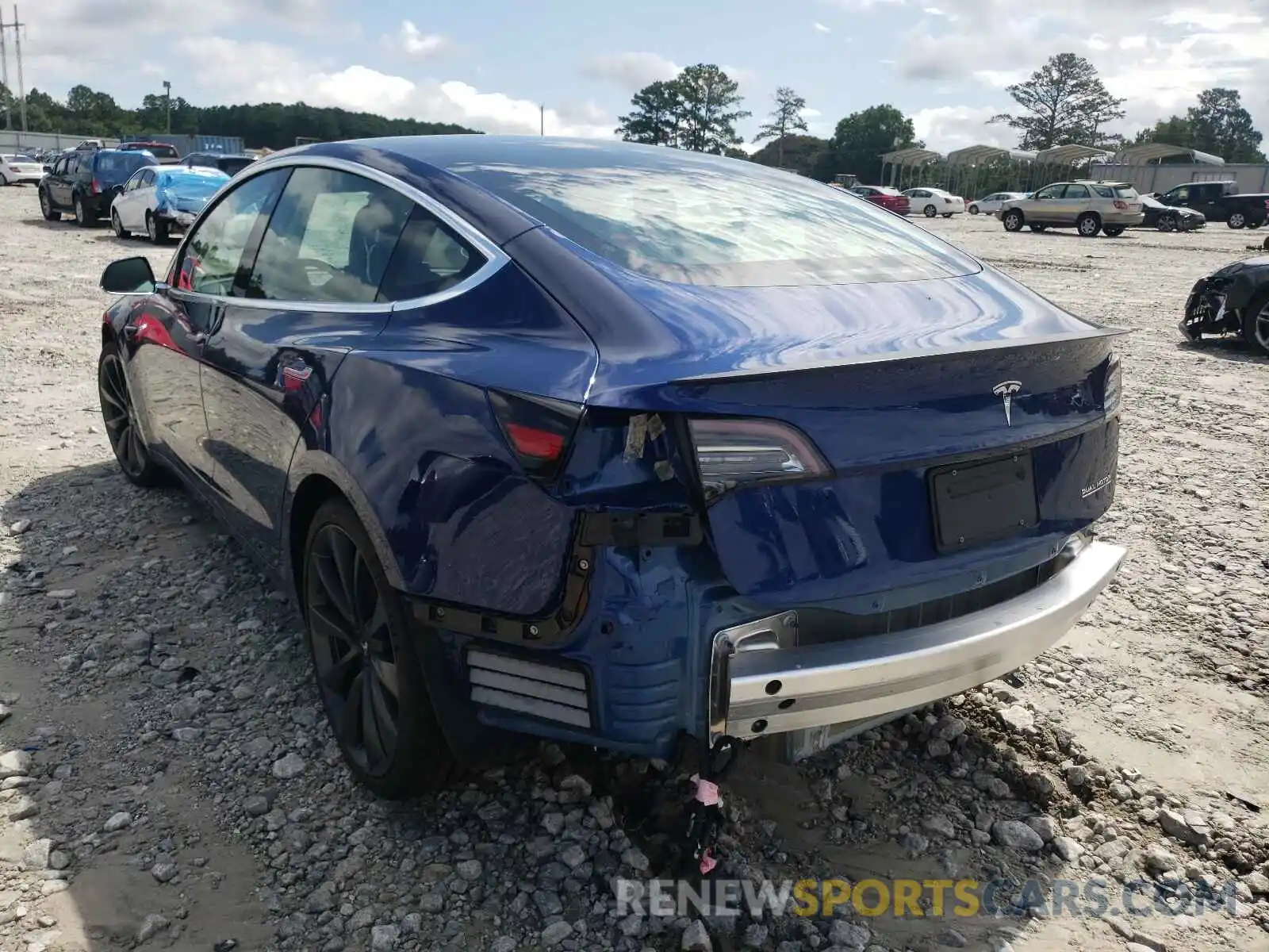 3 Photograph of a damaged car 5YJ3E1EC3LF603117 TESLA MODEL 3 2020