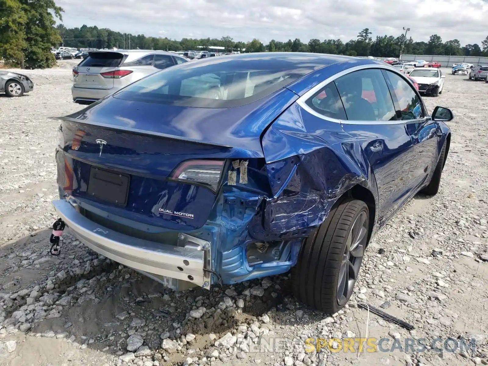 4 Photograph of a damaged car 5YJ3E1EC3LF603117 TESLA MODEL 3 2020