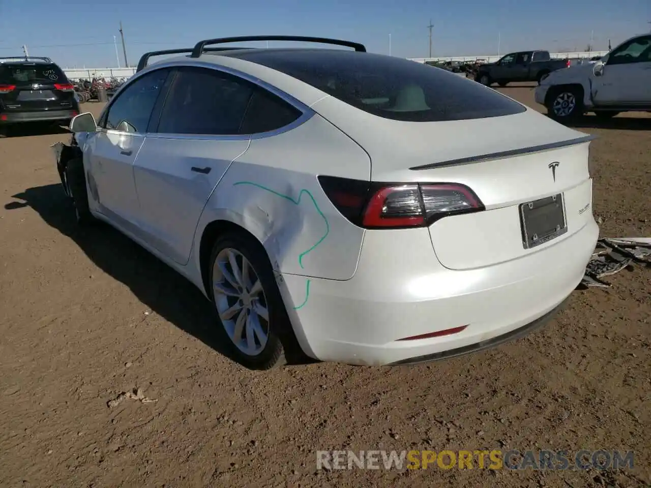 3 Photograph of a damaged car 5YJ3E1EC3LF603568 TESLA MODEL 3 2020