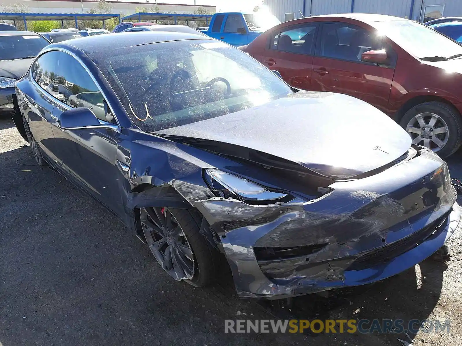 1 Photograph of a damaged car 5YJ3E1EC3LF623707 TESLA MODEL 3 2020